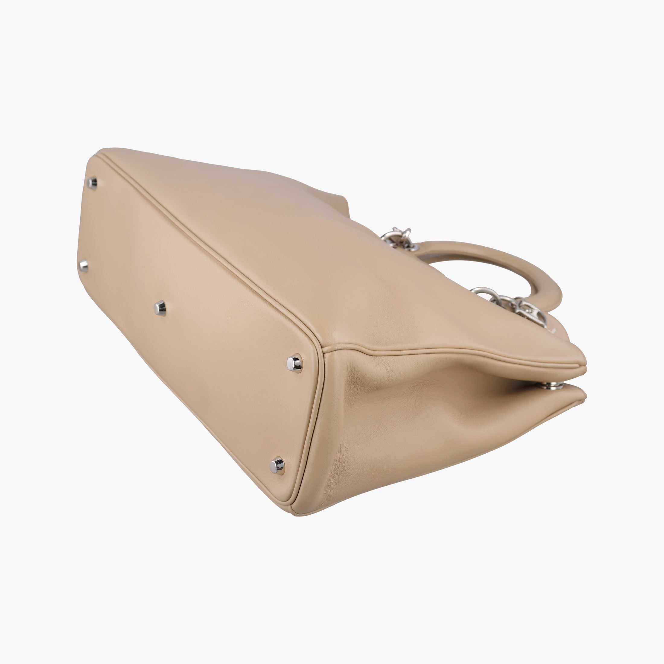 Pre-owned Christian Dior Diorissimo Beige Leather  shoulderbag | stylenewstar
