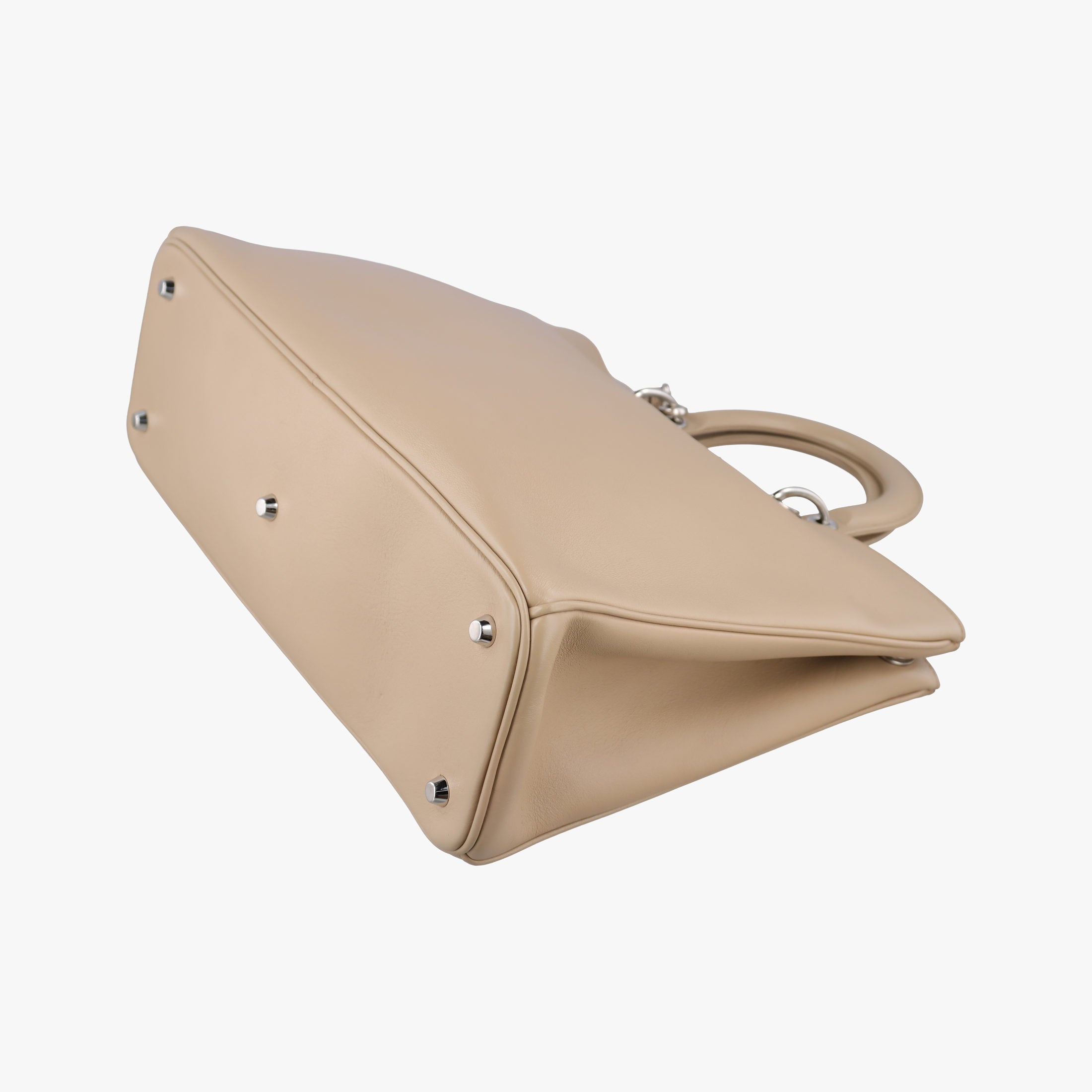Pre-owned Christian Dior Diorissimo Beige Leather  shoulderbag | stylenewstar