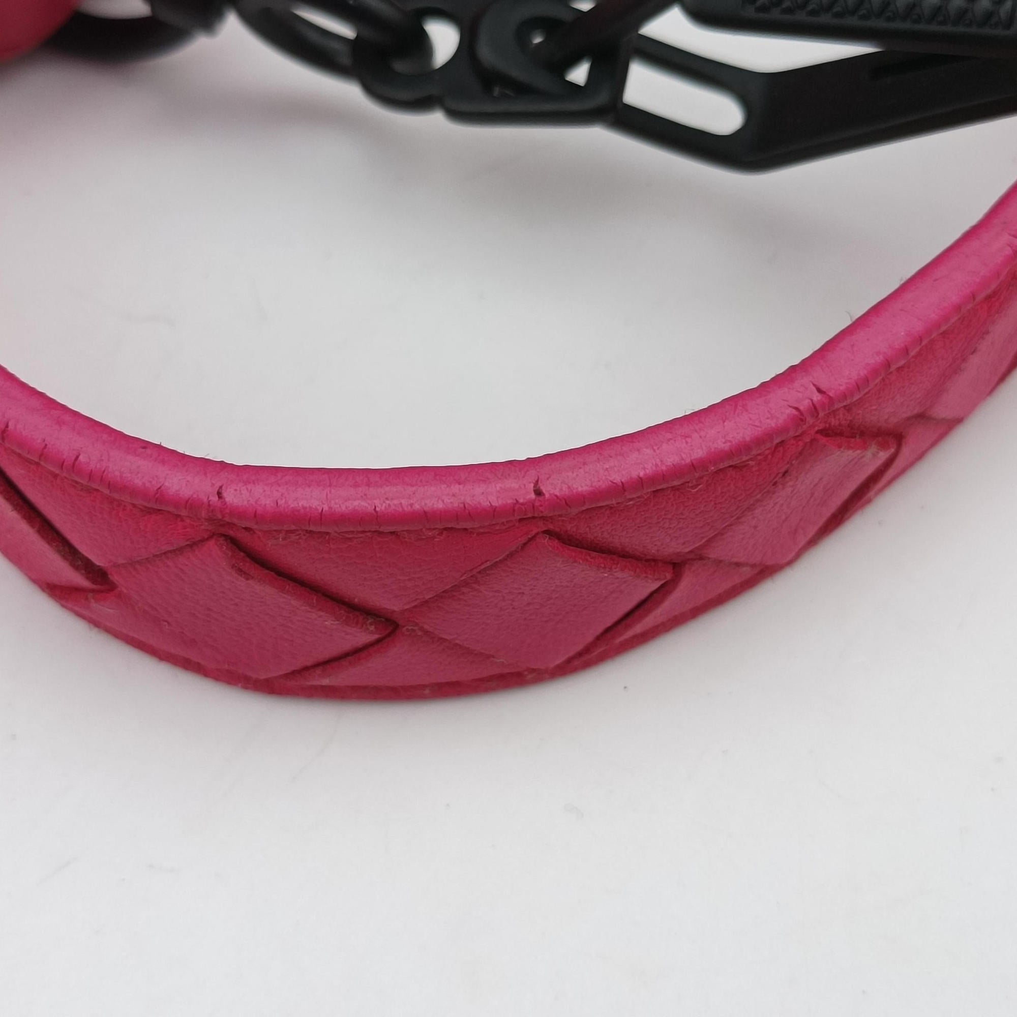 Pre-owned Bottega Veneta Intrecciato Pink lambskin  shoulderbag | stylenewstar