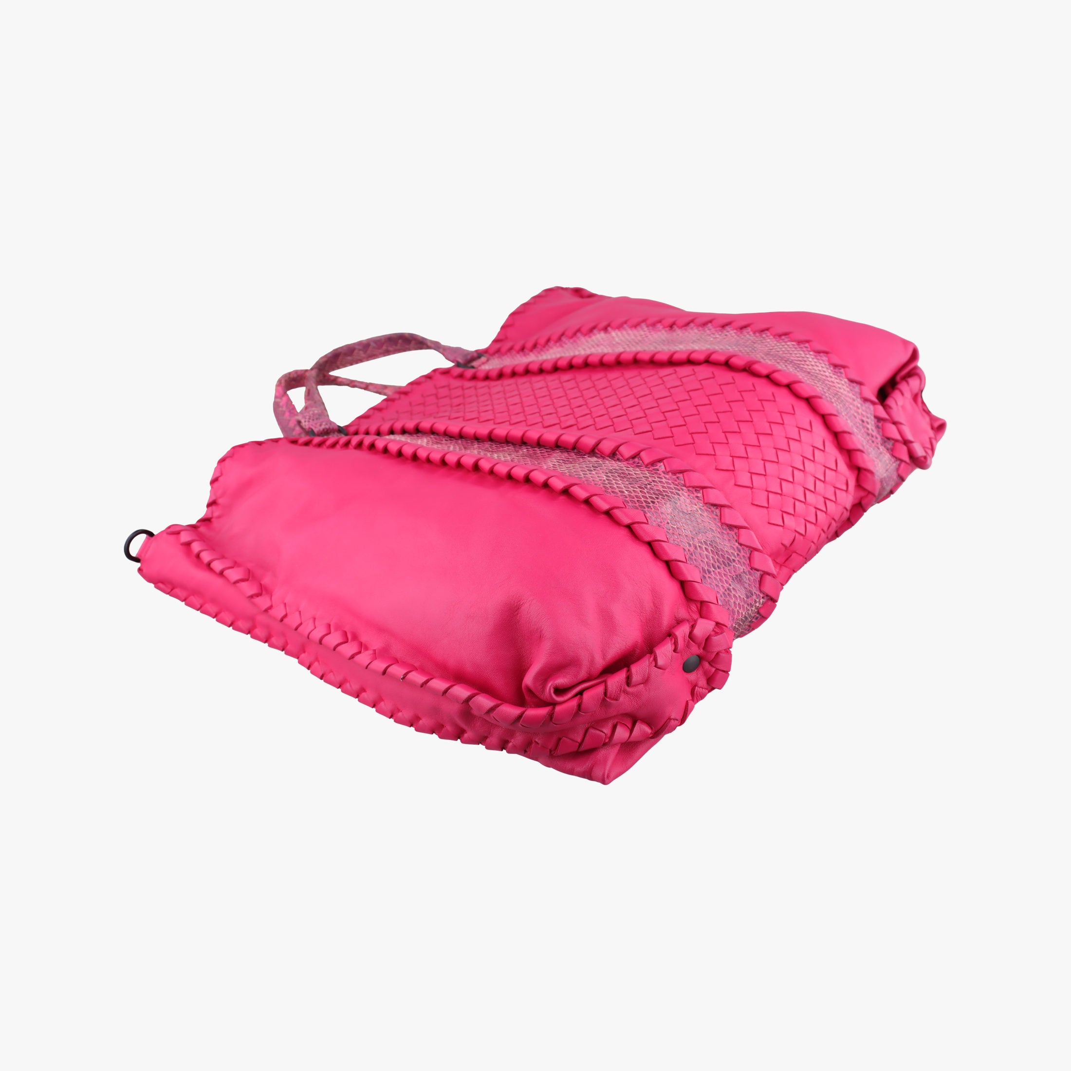 Pre-owned Bottega Veneta Intrecciato Pink lambskin  shoulderbag | stylenewstar