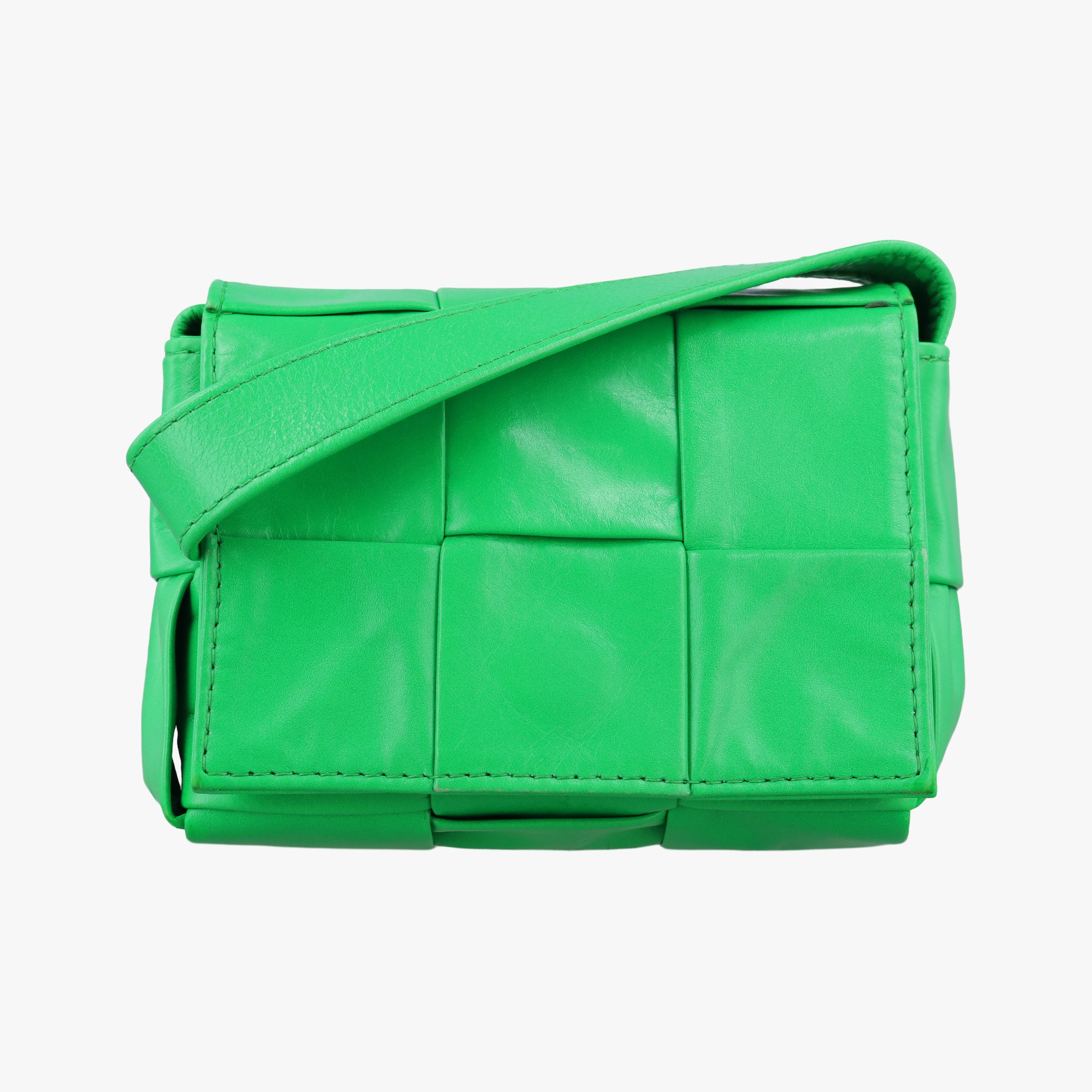 Secondhand Bottega Veneta candy cassette Green Leather  shoulderbag | stylenewstar