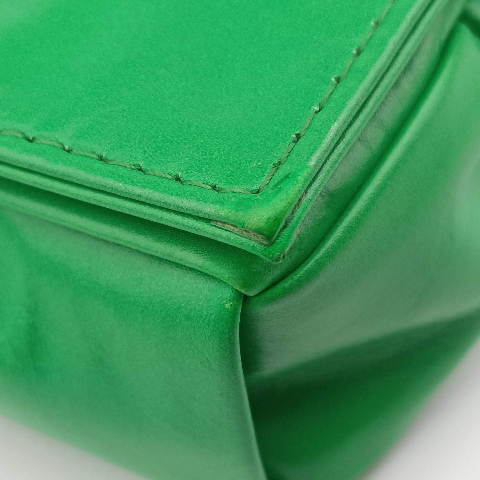 Secondhand Bottega Veneta candy cassette Green Leather  shoulderbag | stylenewstar