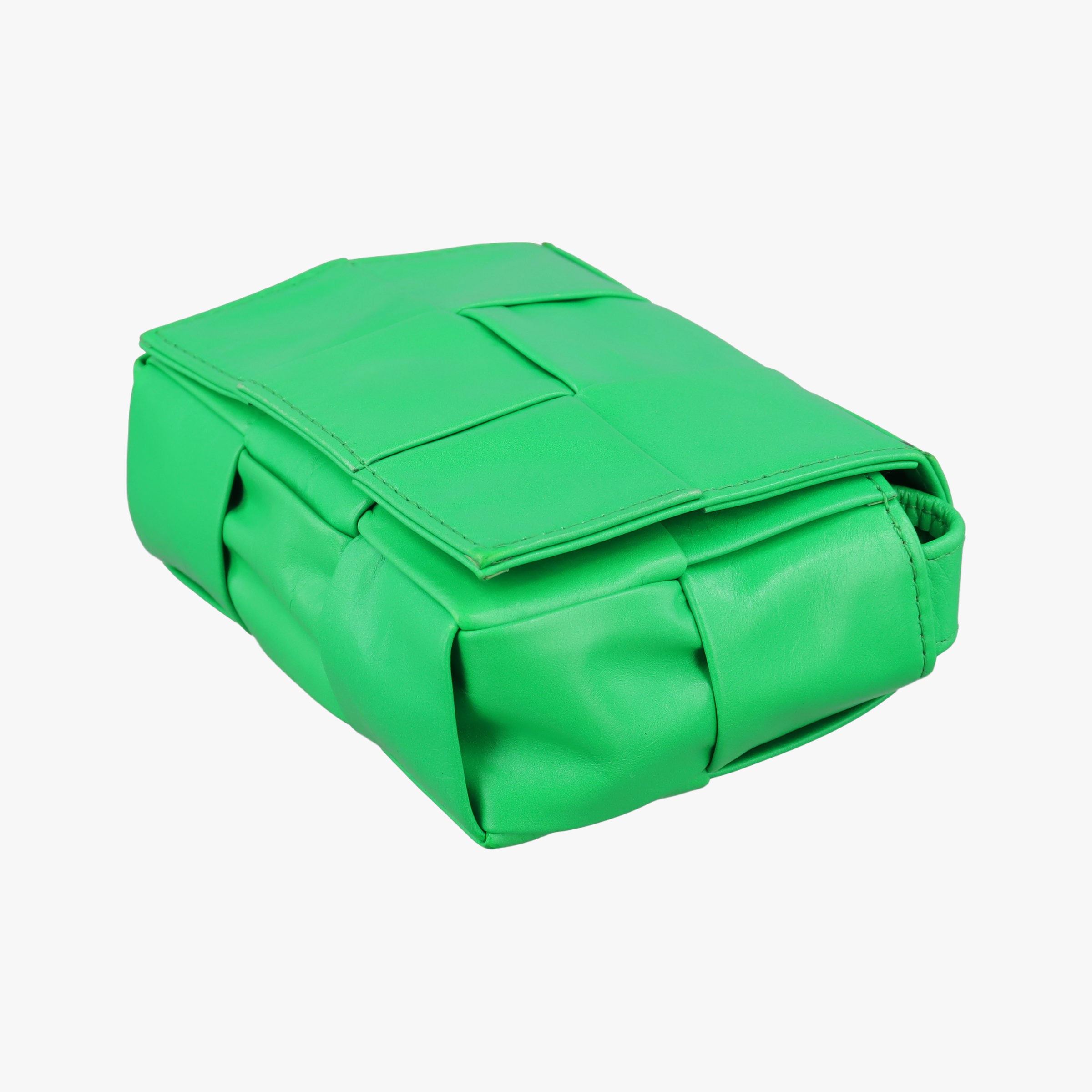 Secondhand Bottega Veneta candy cassette Green Leather  shoulderbag | stylenewstar
