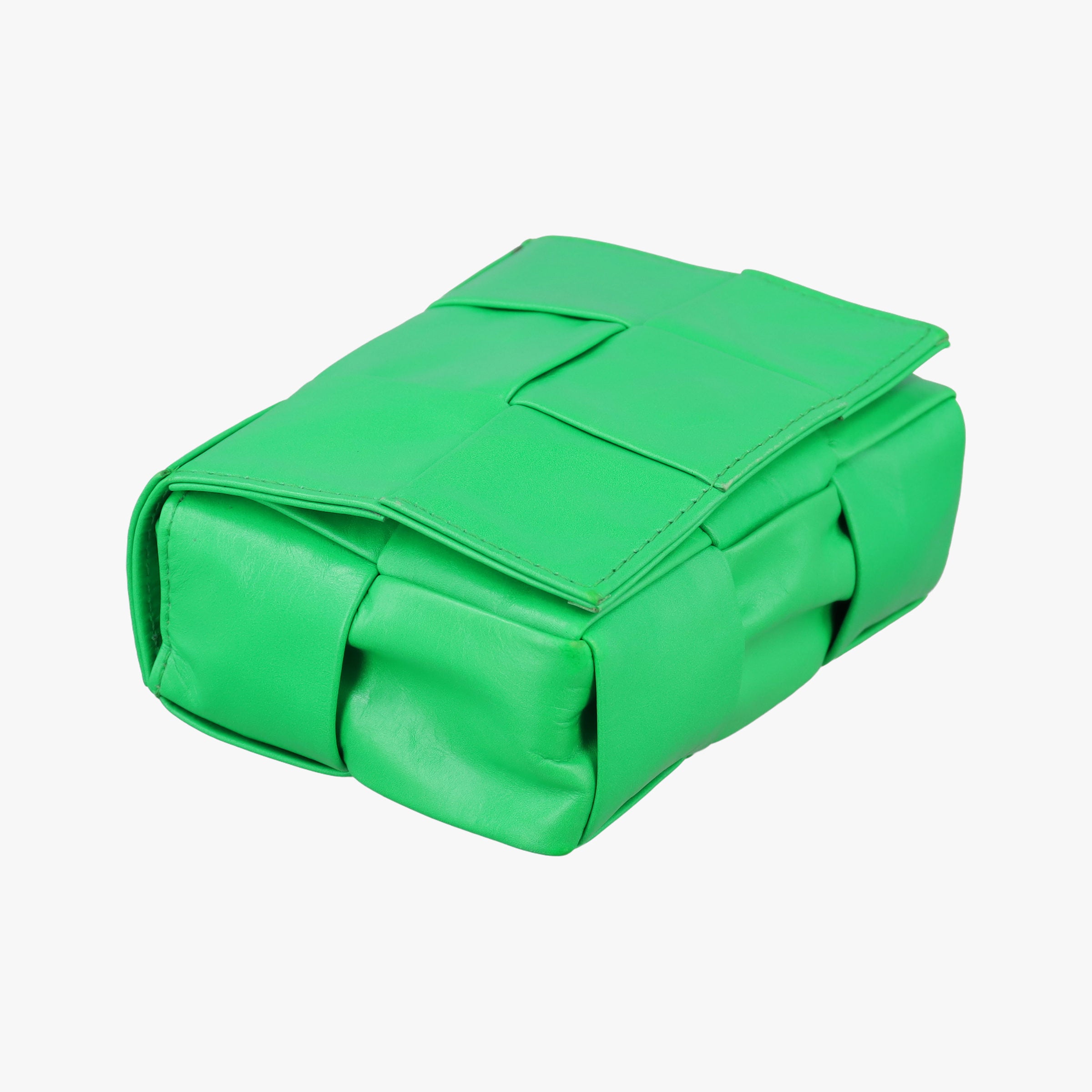 Secondhand Bottega Veneta candy cassette Green Leather  shoulderbag | stylenewstar