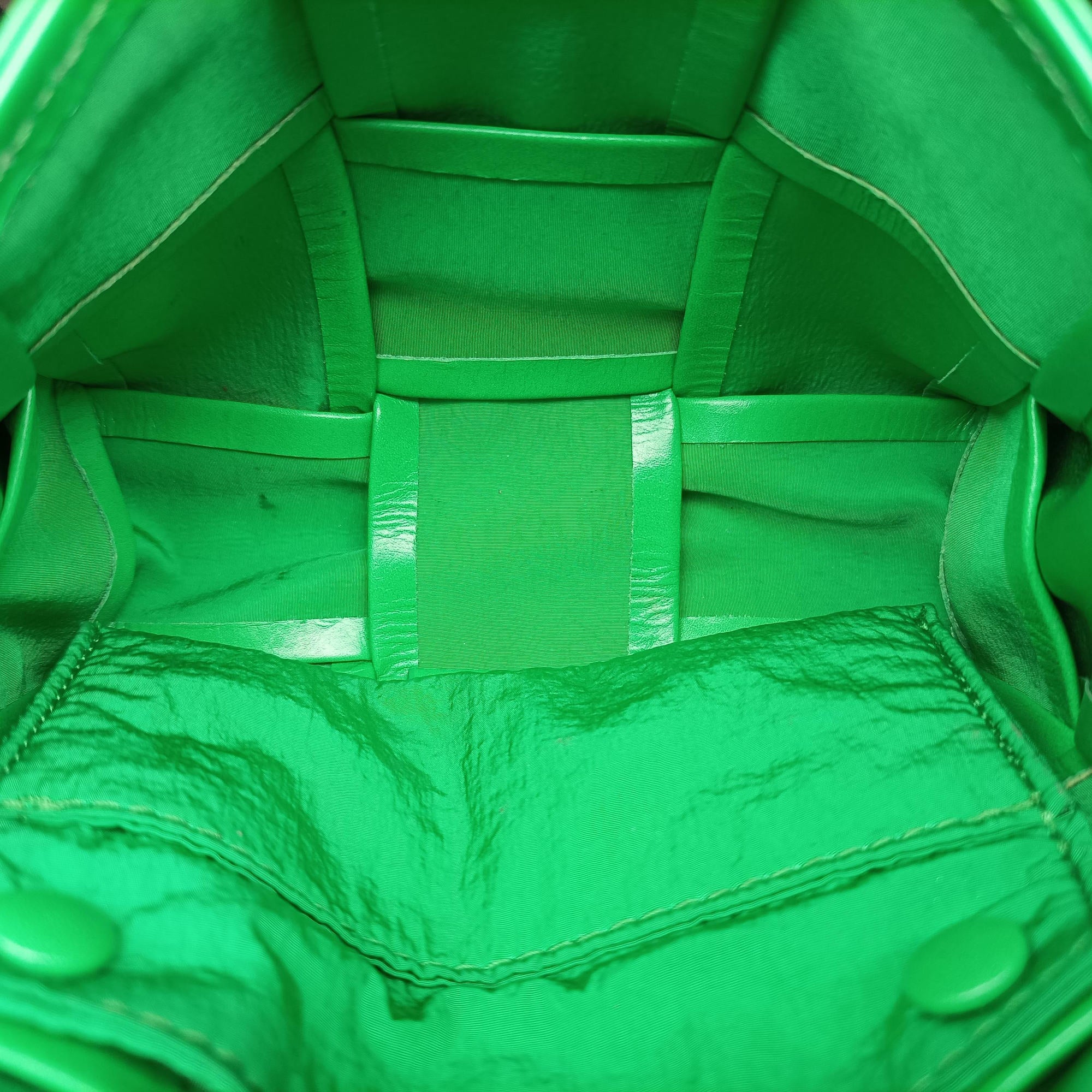 Secondhand Bottega Veneta candy cassette Green Leather  shoulderbag | stylenewstar