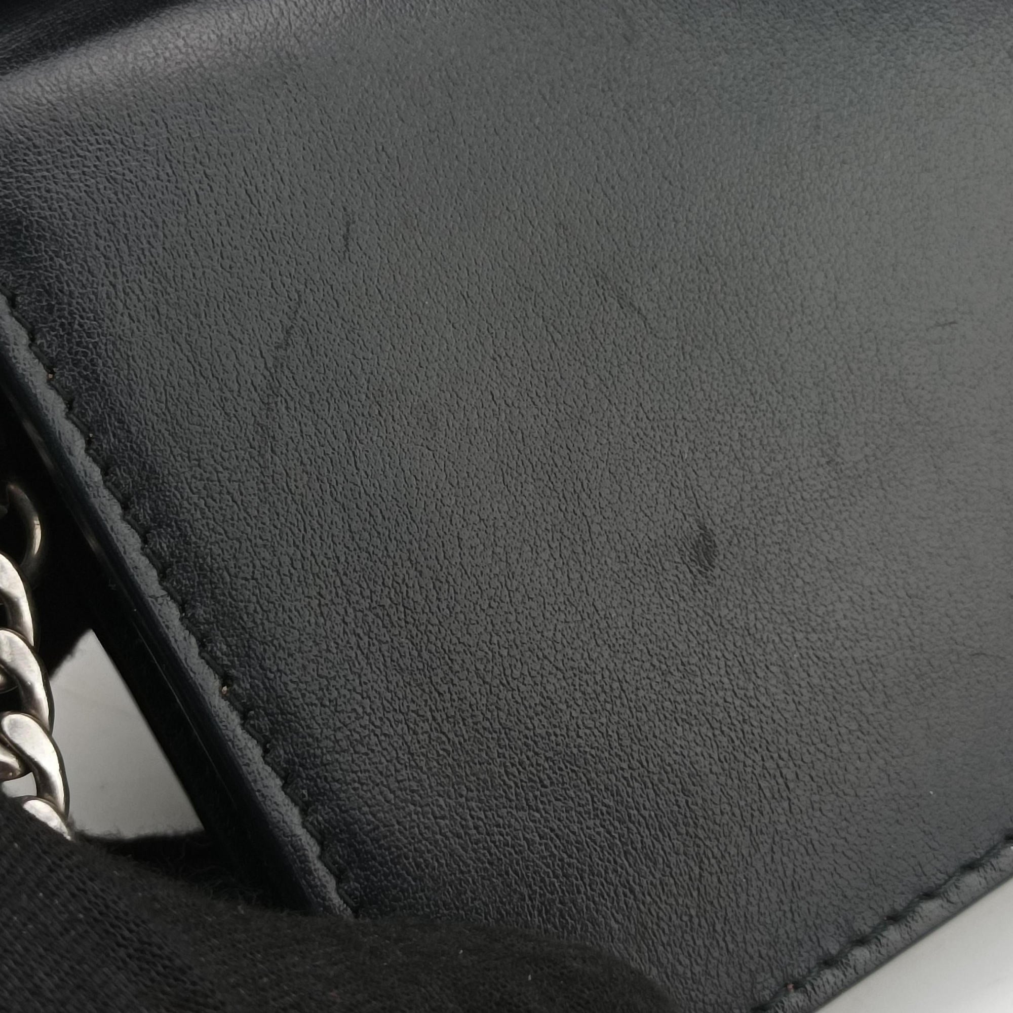 Pre-owned Prada Elektra Studded Black Leather IDH061 shoulderbag | stylenewstar