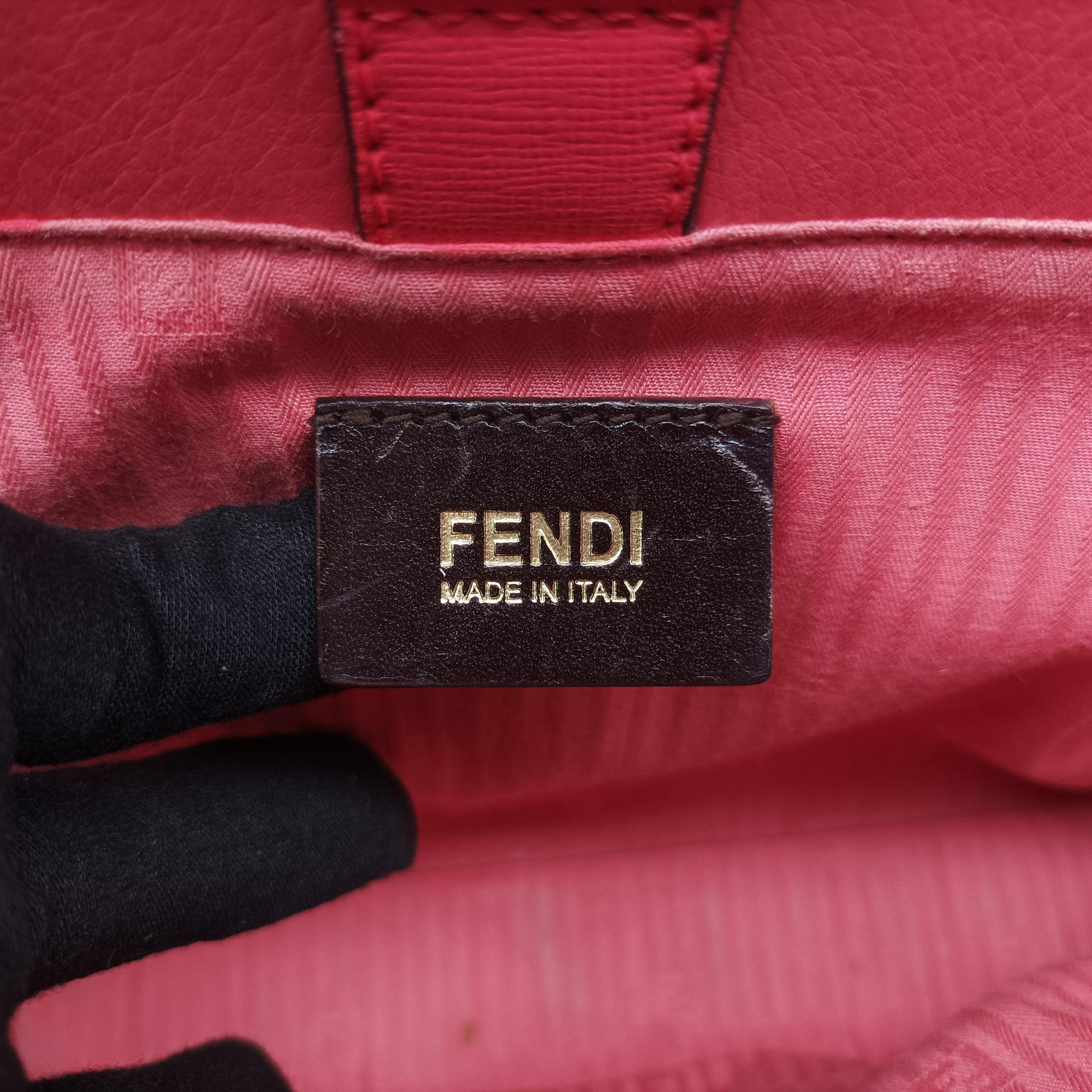 Secondhand Fendi Petite 2 JOURS pink Leather 8BH250 shoulderbag | stylenewstar