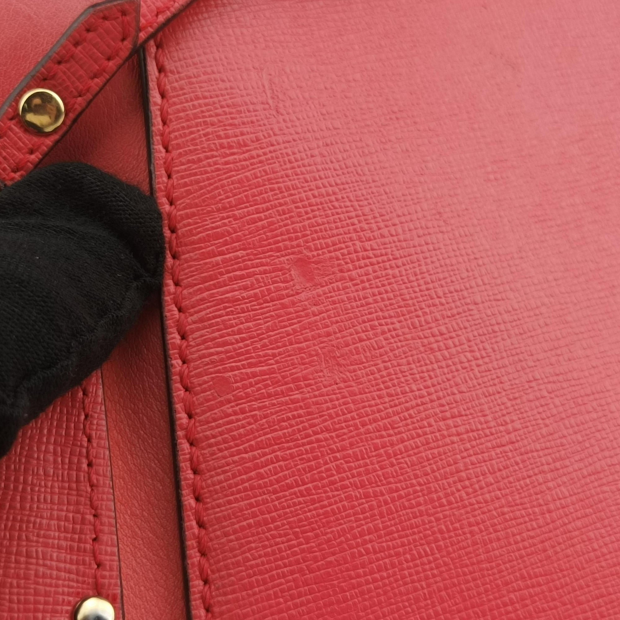 Secondhand Fendi Petite 2 JOURS pink Leather 8BH250 shoulderbag | stylenewstar