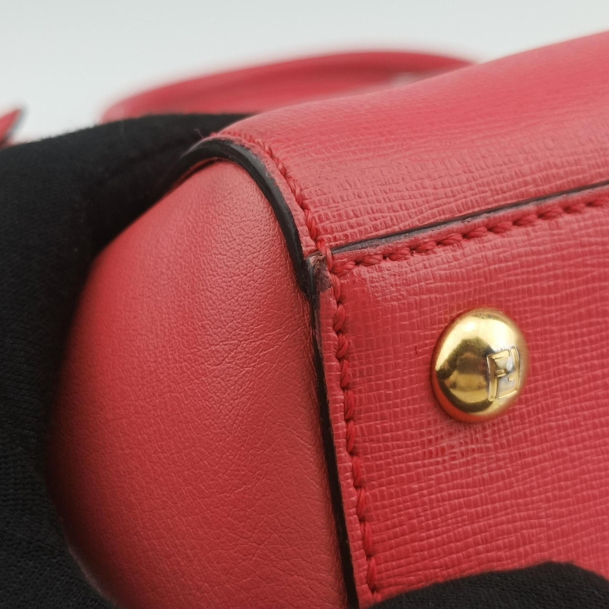 Secondhand Fendi Petite 2 JOURS pink Leather 8BH250 shoulderbag | stylenewstar