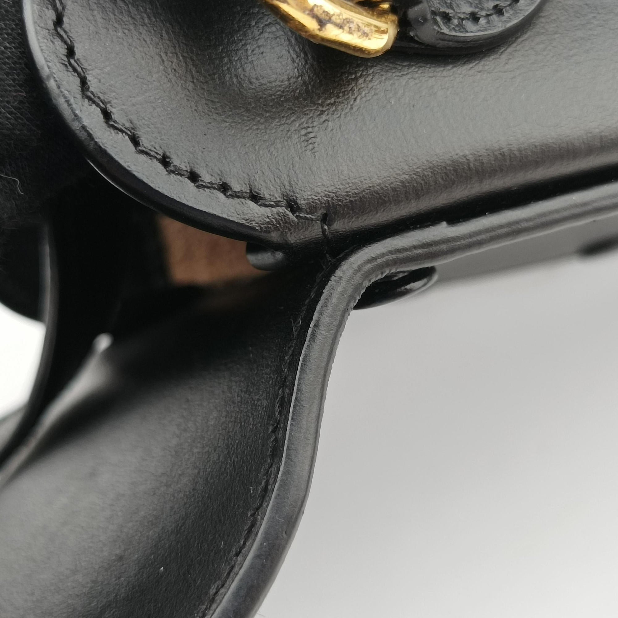 Secondhand Gucci Horsebit 1955 Black Leather 625615 shoulderbag | stylenewstar