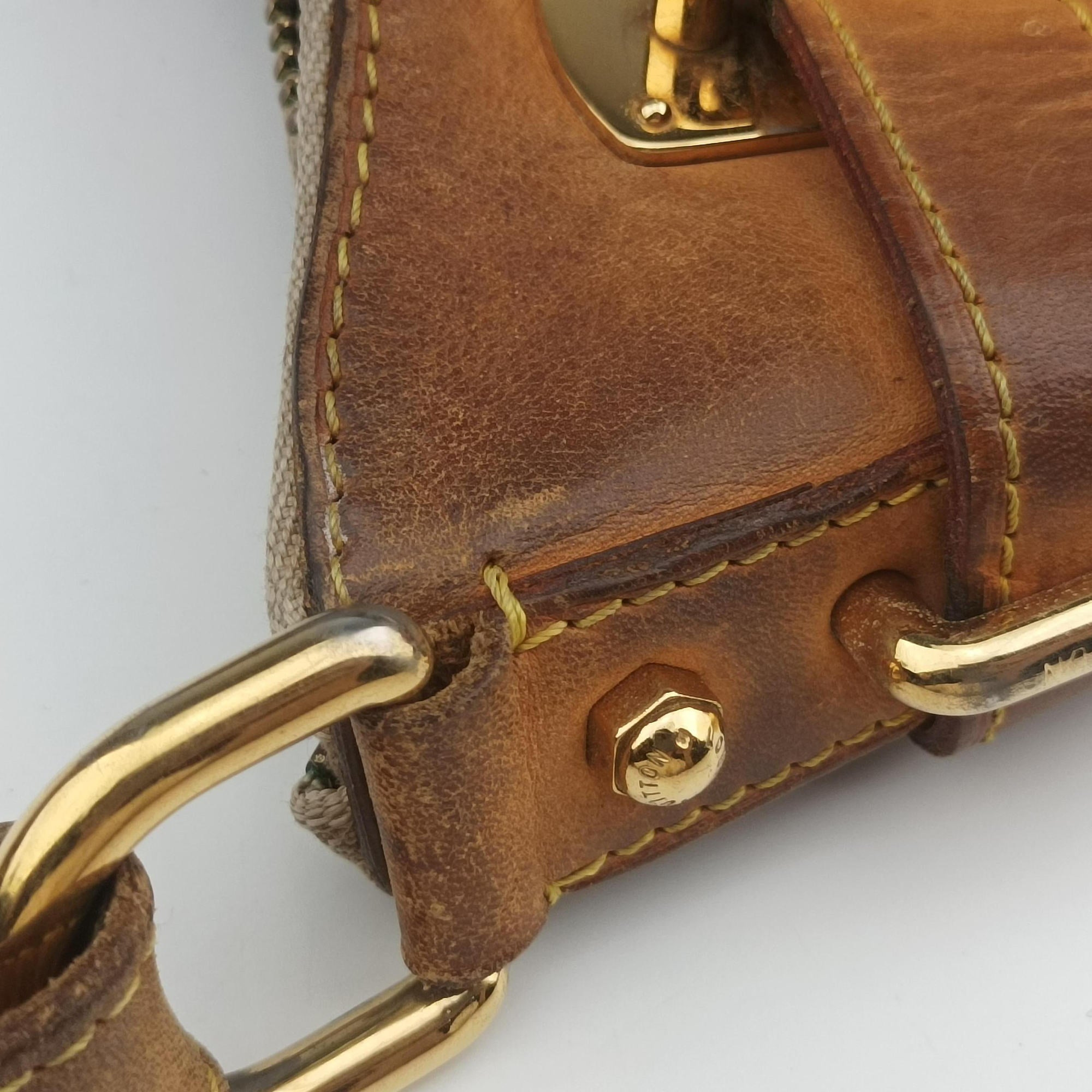 Pre-owned Louis Vuitton GRETA Noir Monogram Multicolor M40196 shoulderbag | stylenewstar