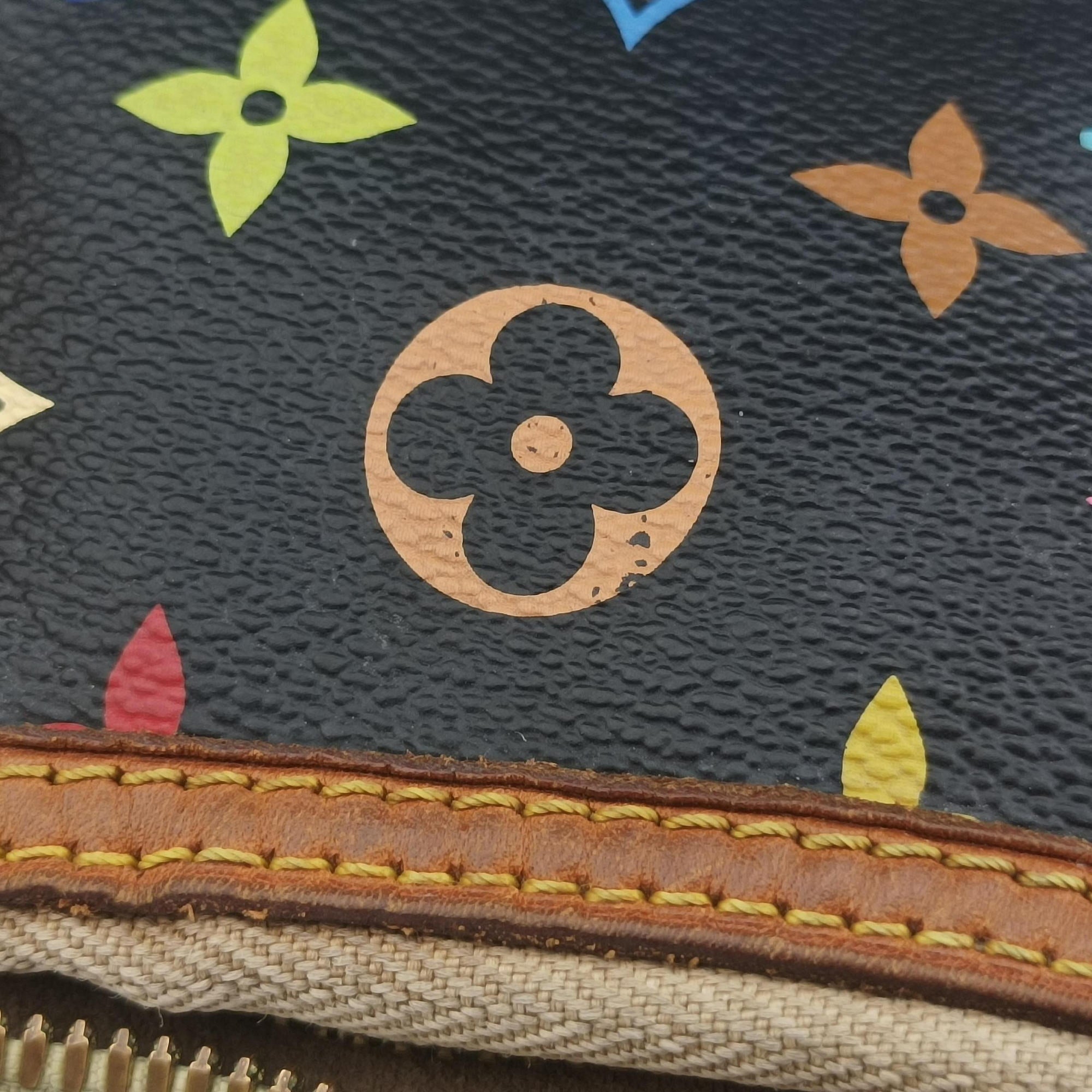 Pre-owned Louis Vuitton GRETA Noir Monogram Multicolor M40196 shoulderbag | stylenewstar
