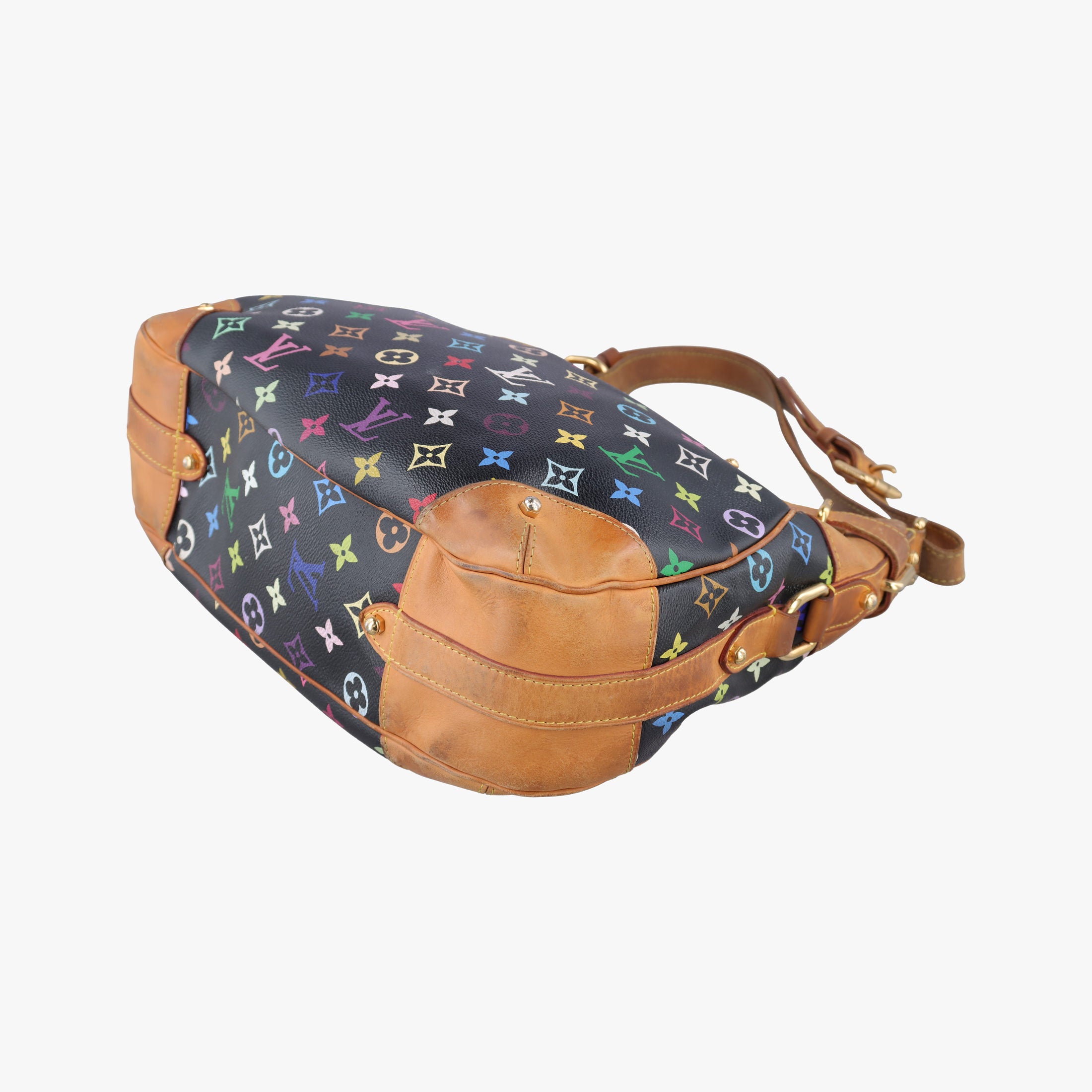 Pre-owned Louis Vuitton GRETA Noir Monogram Multicolor M40196 shoulderbag | stylenewstar