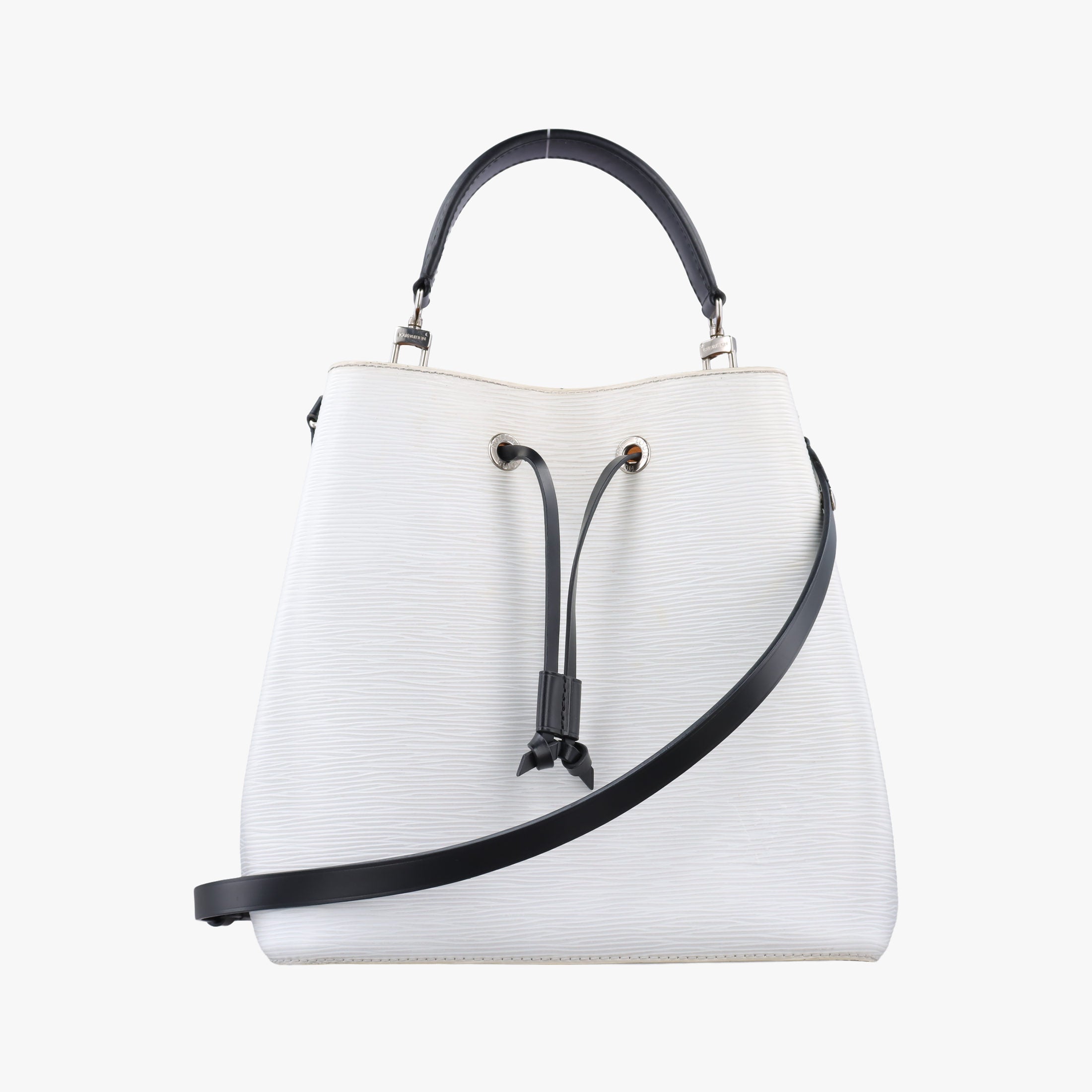 Pre-owned Louis Vuitton NeoNoe White × Black Epi M53371 shoulderbag | stylenewstar