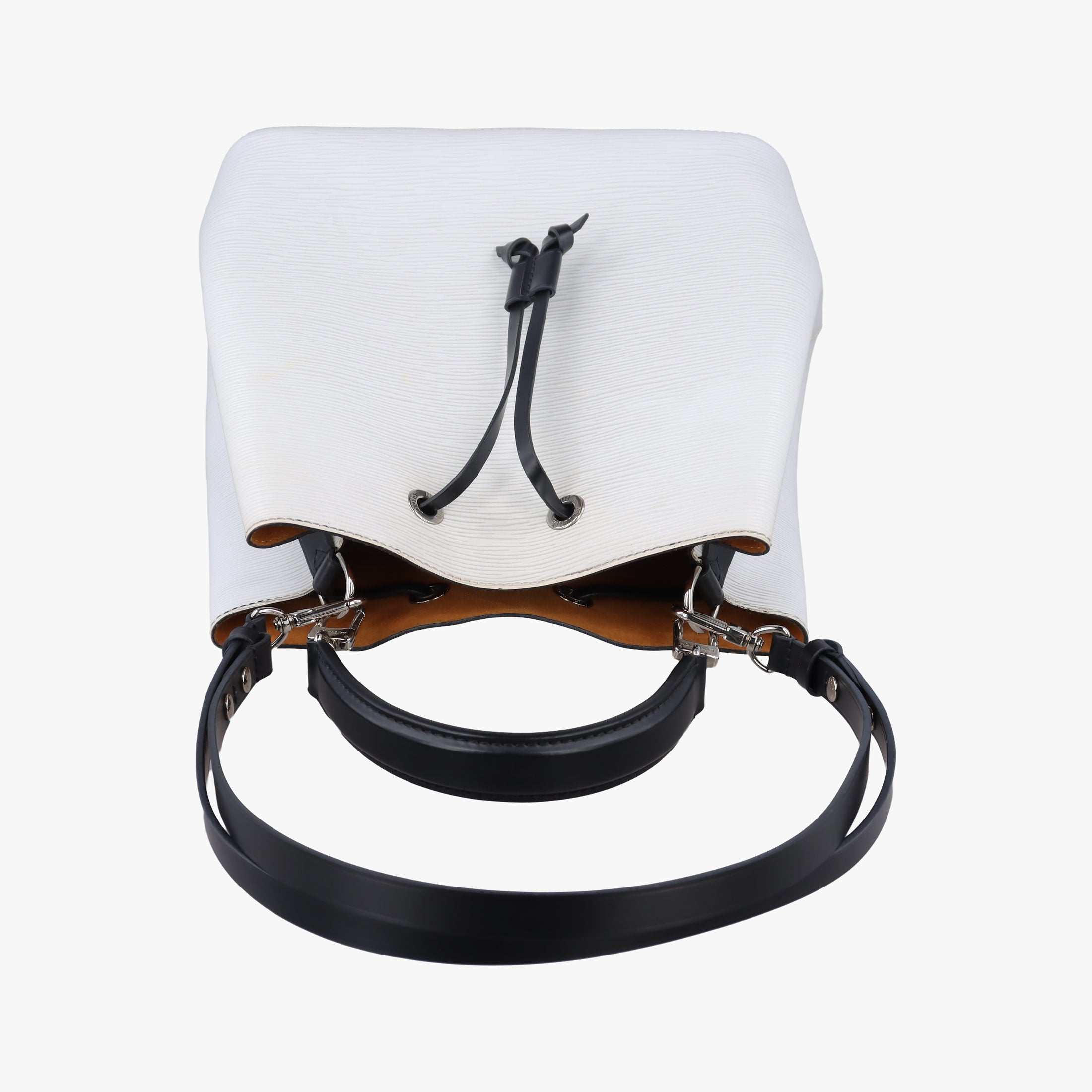 Pre-owned Louis Vuitton NeoNoe White × Black Epi M53371 shoulderbag | stylenewstar