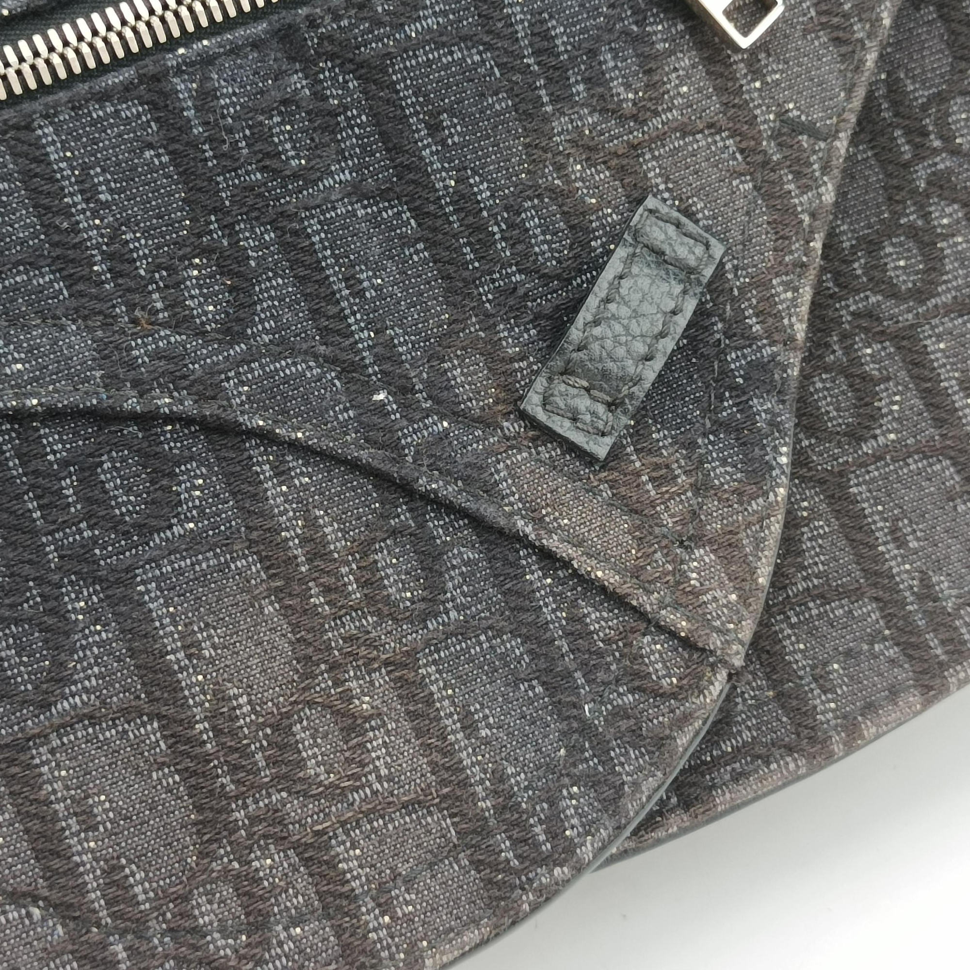 Secondhand Christian Dior Saddle Black Jacquard×Leather  bum bag/waist bag | stylenewstar
