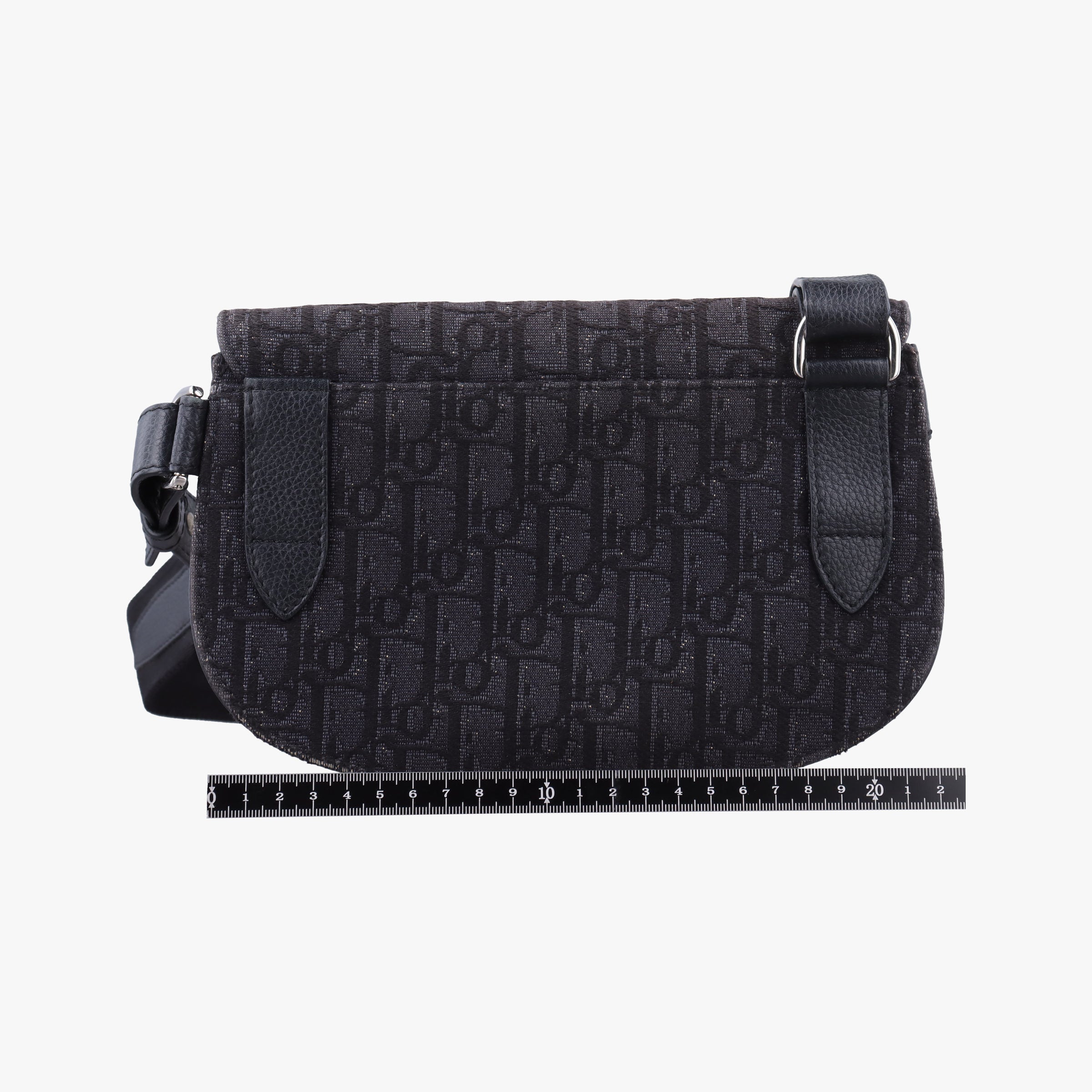Secondhand Christian Dior Saddle Black Jacquard×Leather  bum bag/waist bag | stylenewstar