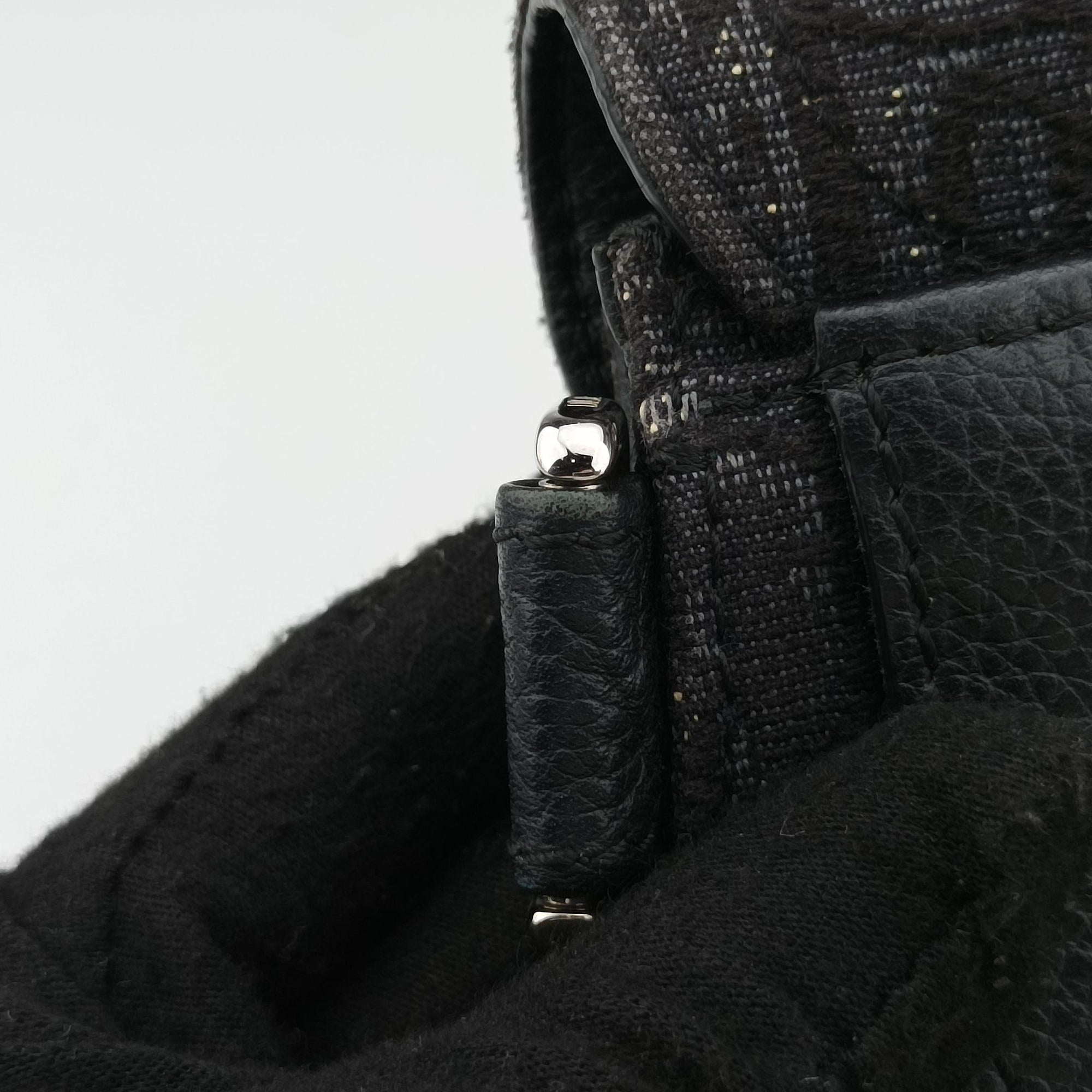 Secondhand Christian Dior Saddle Black Jacquard×Leather  bum bag/waist bag | stylenewstar