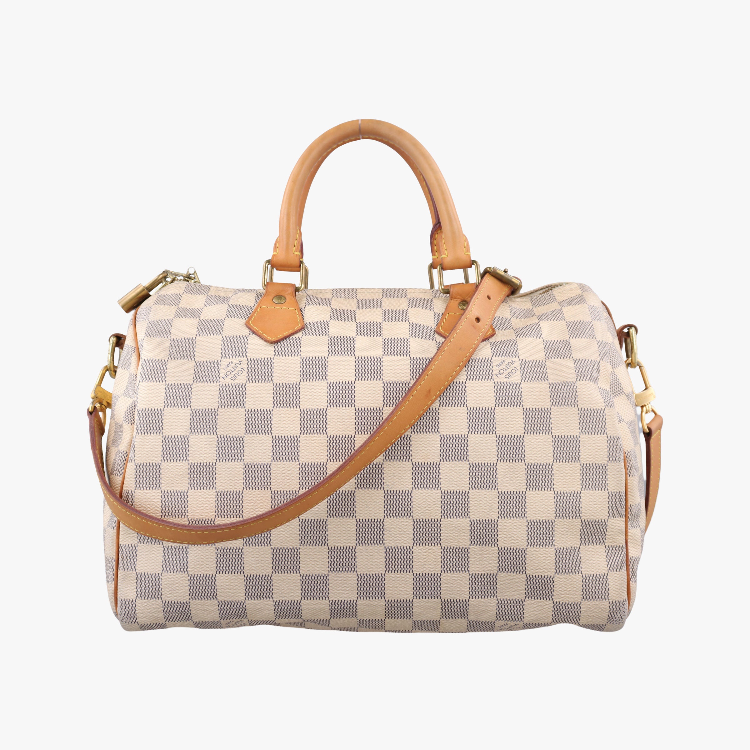 Pre-owned Louis Vuitton Speedy30 Azur Damier Canvas N41533 shoulderbag | stylenewstar