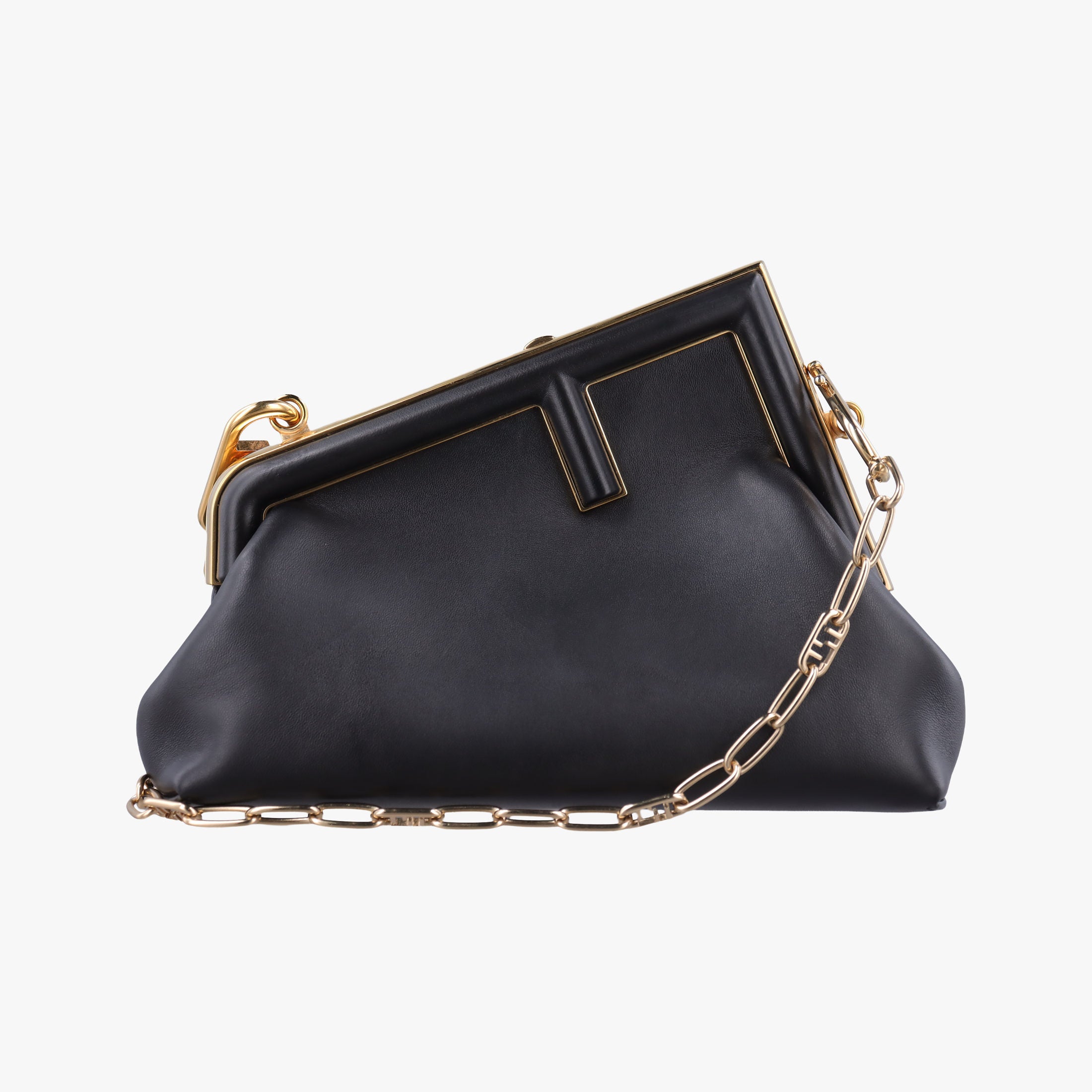 Pre-owned Fendi First Black Leather 8BP129 shoulderbag | stylenewstar