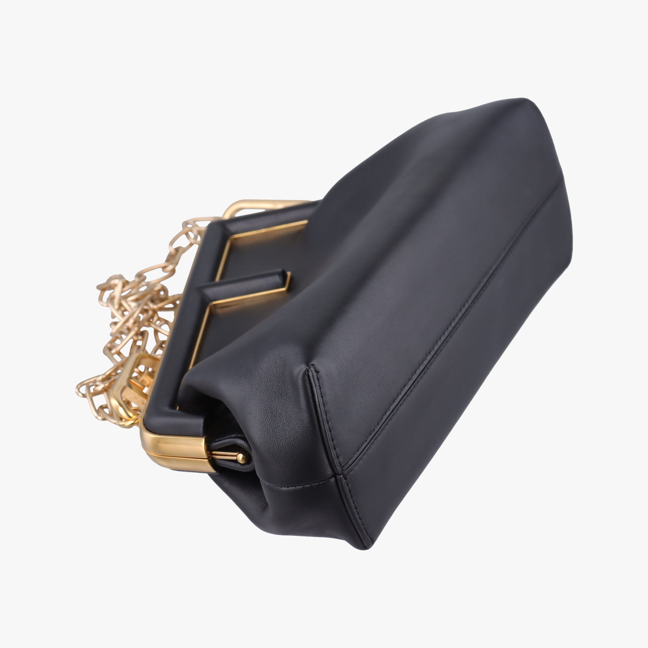 Pre-owned Fendi First Black Leather 8BP129 shoulderbag | stylenewstar