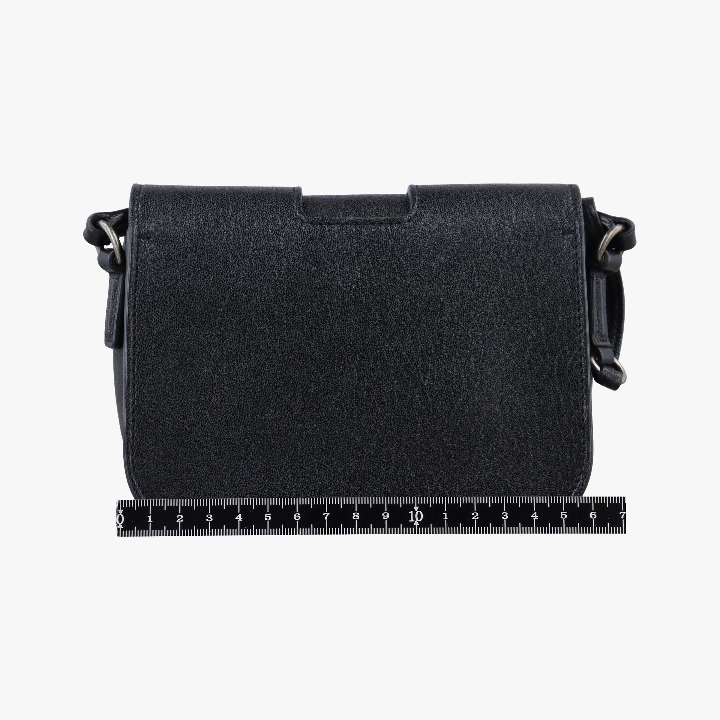 Pre-owned Yves Saint Laurent Charlotte Black Leather 500831 shoulderbag | stylenewstar