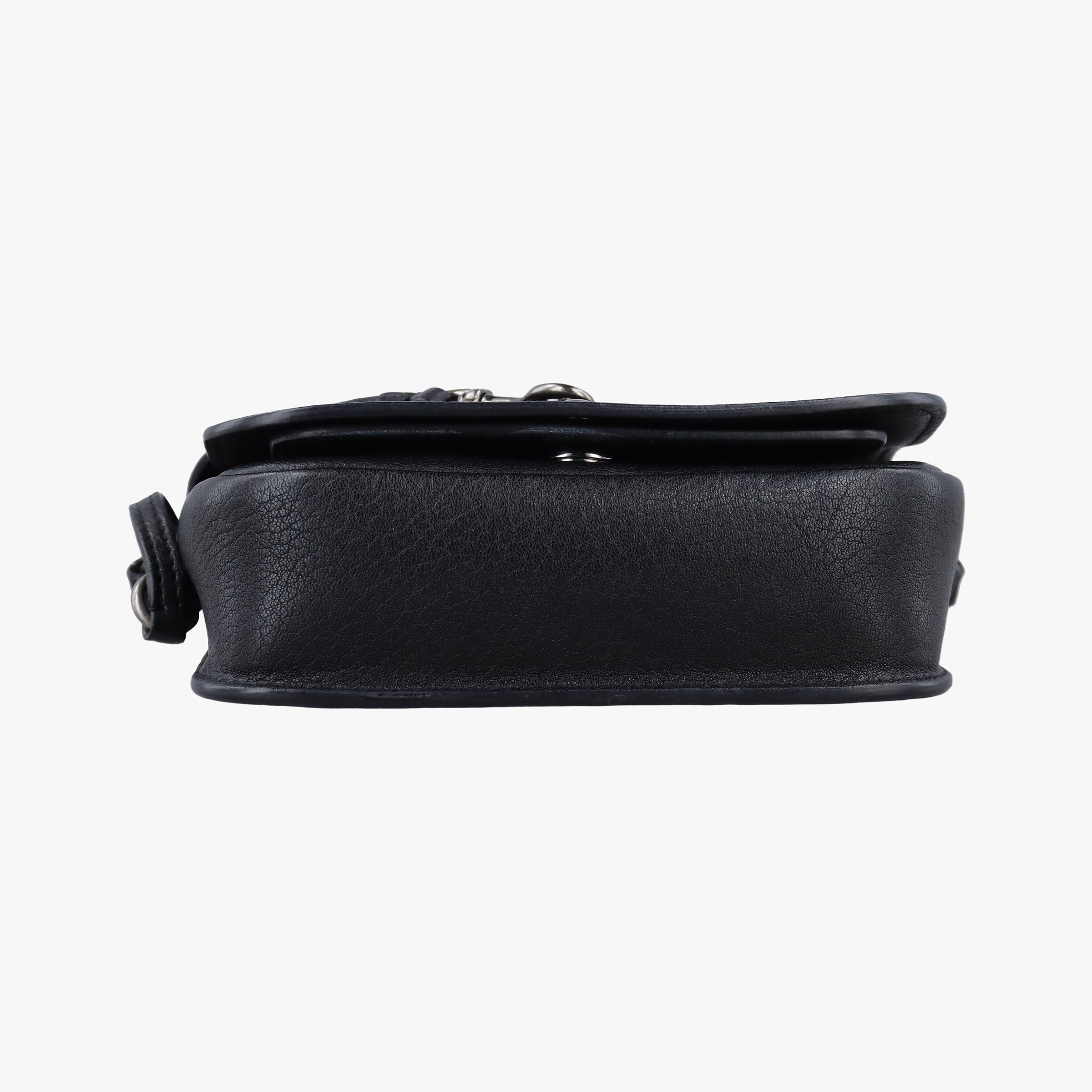 Pre-owned Yves Saint Laurent Charlotte Black Leather 500831 shoulderbag | stylenewstar