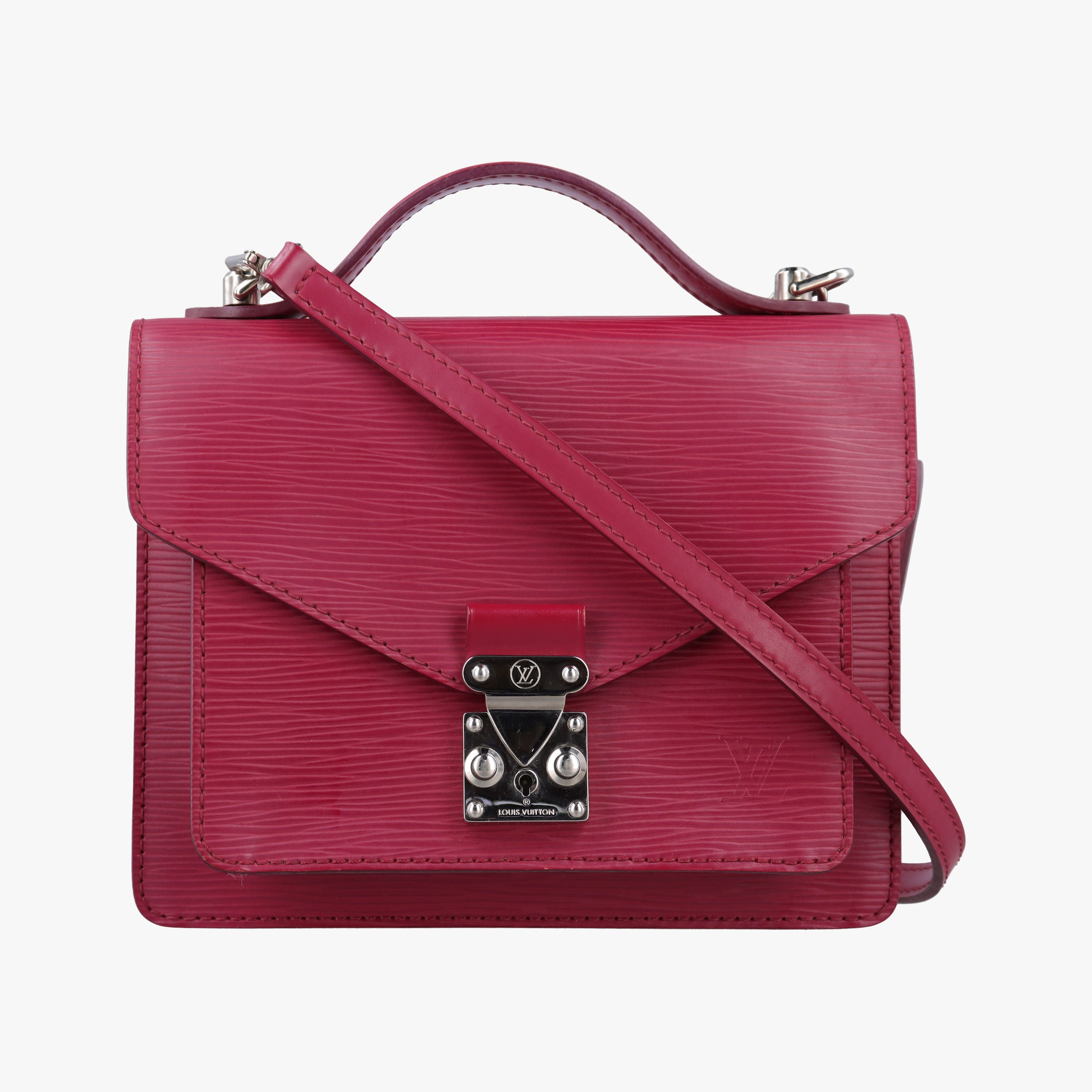 Vintage Louis Vuitton Monceau BB Fuchsia Epi M40783 shoulderbag | stylenewstar