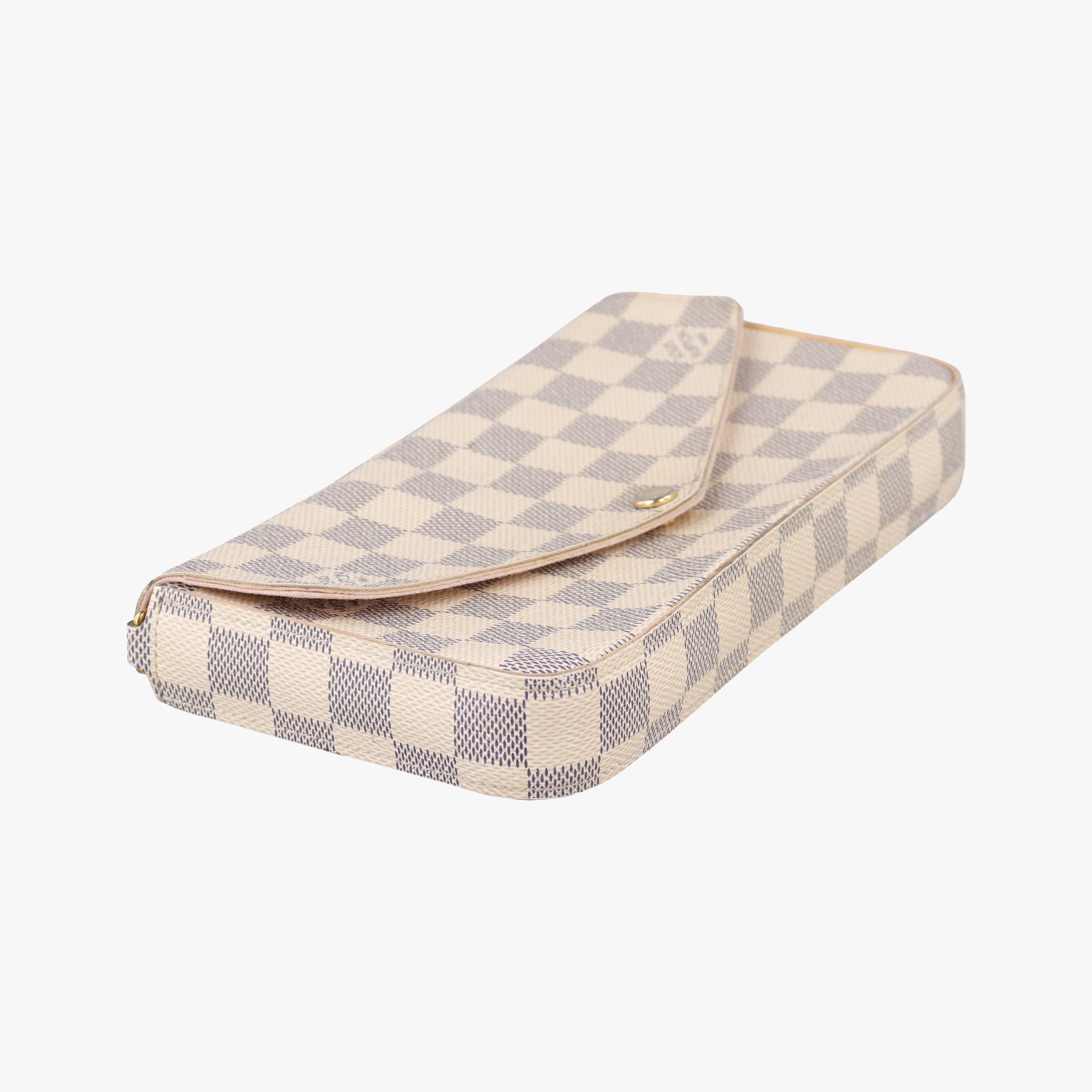 Pre-owned Louis Vuitton Pochette Felicie Azur Damier Canvas N63106 shoulderbag | stylenewstar