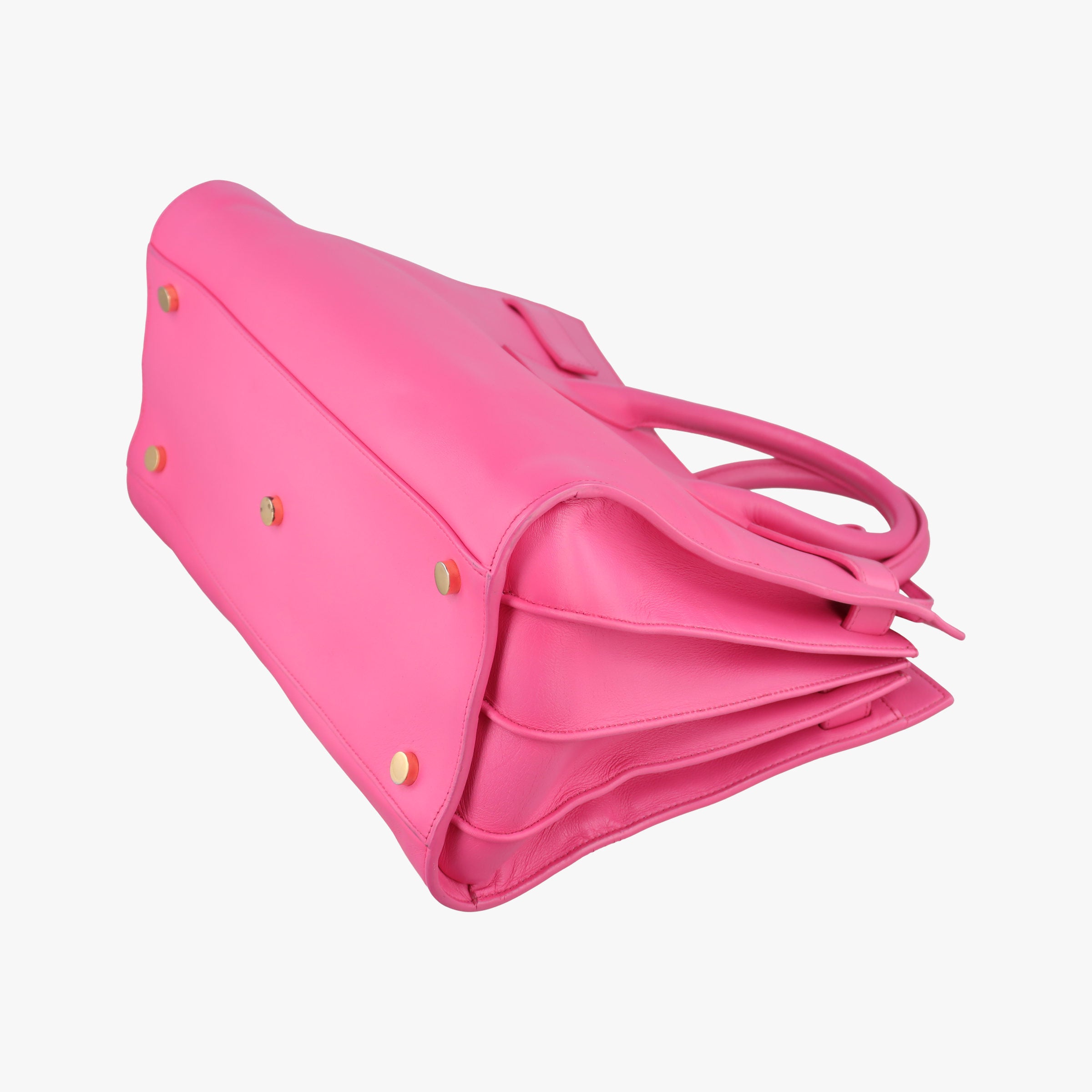 Pre-owned Yves Saint Laurent SAC DE JOUR Rose Leather 324823 shoulderbag | stylenewstar