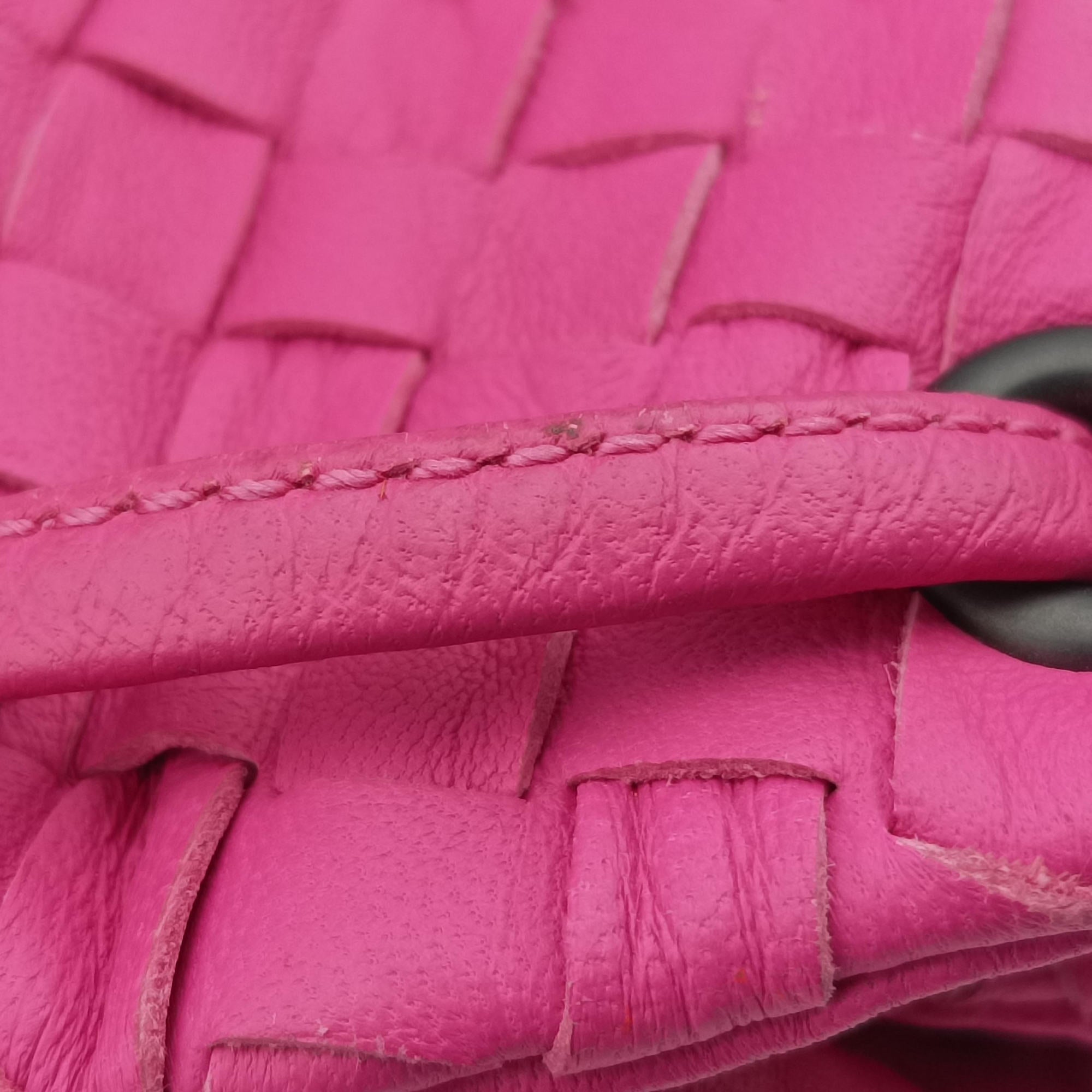 Vintage Bottega Veneta Intrecciato Rose lambskin  shoulderbag | stylenewstar