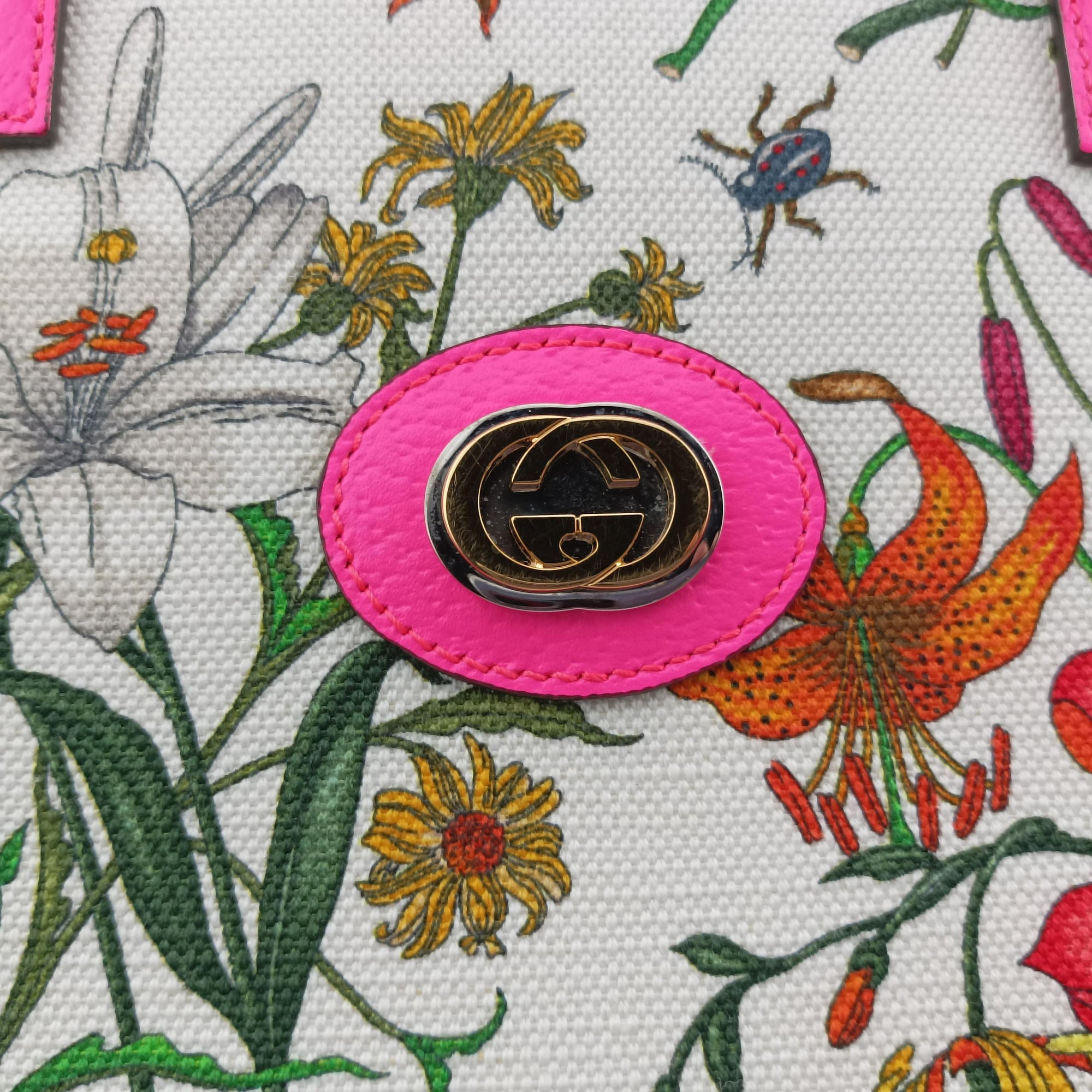 Secondhand Gucci Flora Multicolour Canvas×Leather 550141 shoulderbag | stylenewstar