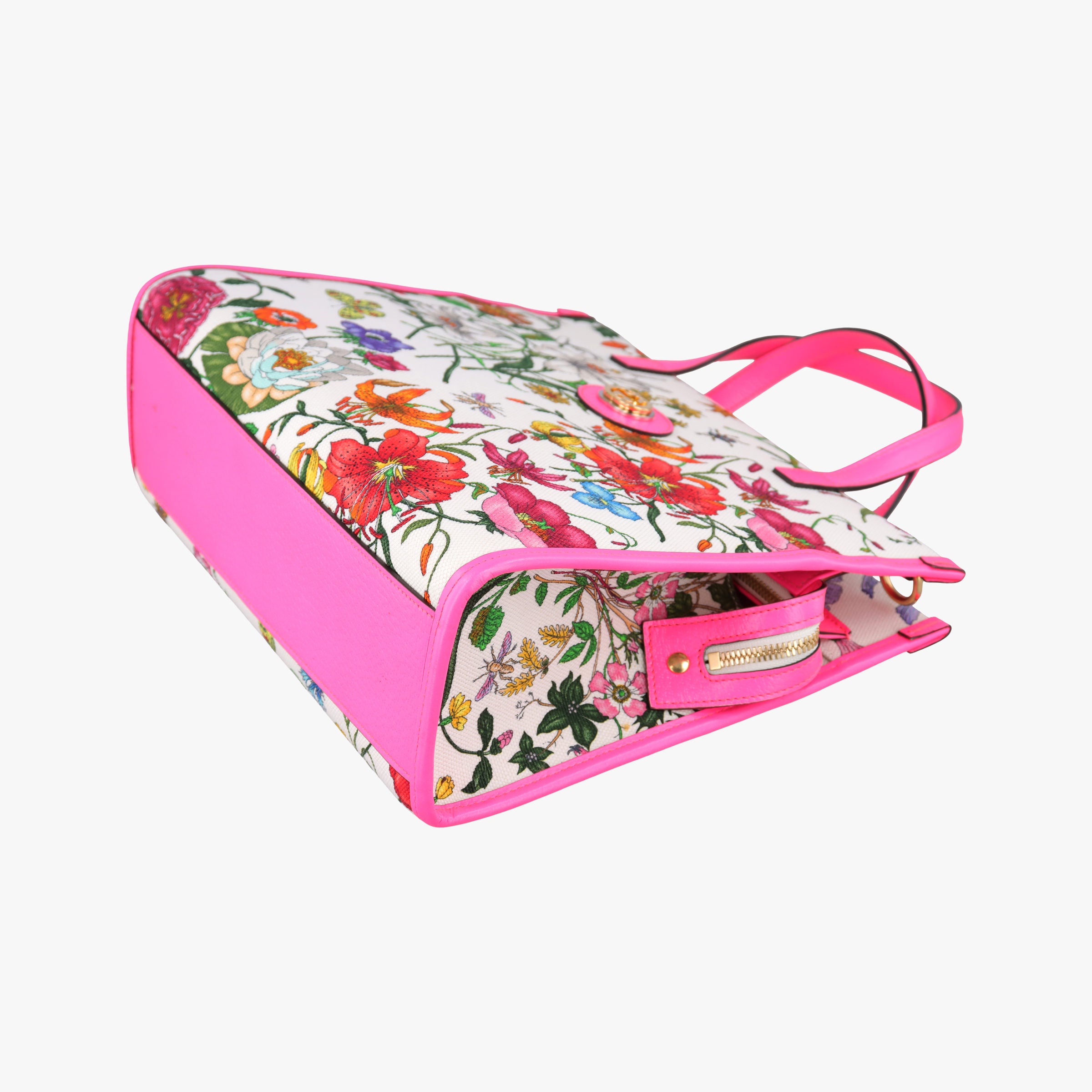 Secondhand Gucci Flora Multicolour Canvas×Leather 550141 shoulderbag | stylenewstar