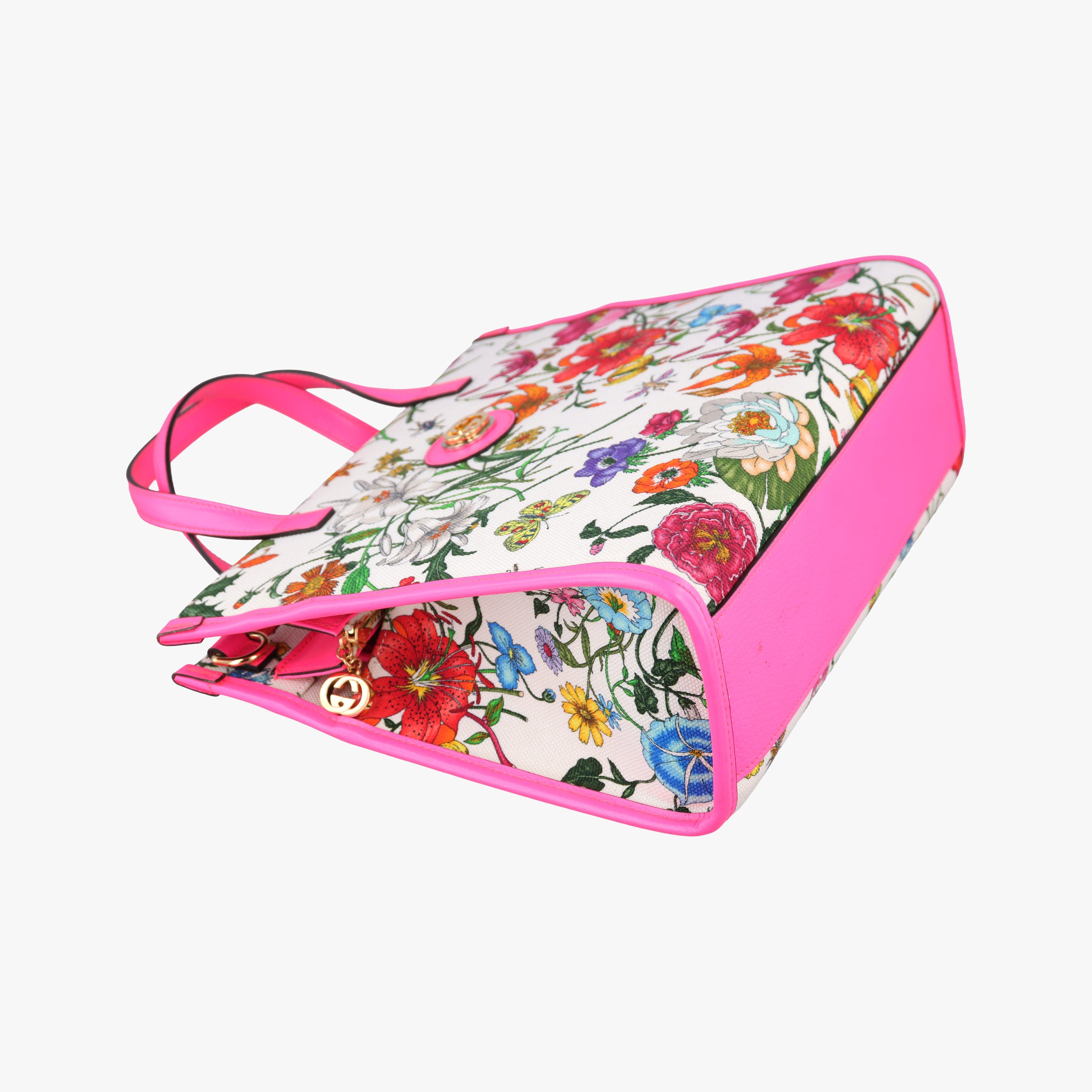 Secondhand Gucci Flora Multicolour Canvas×Leather 550141 shoulderbag | stylenewstar