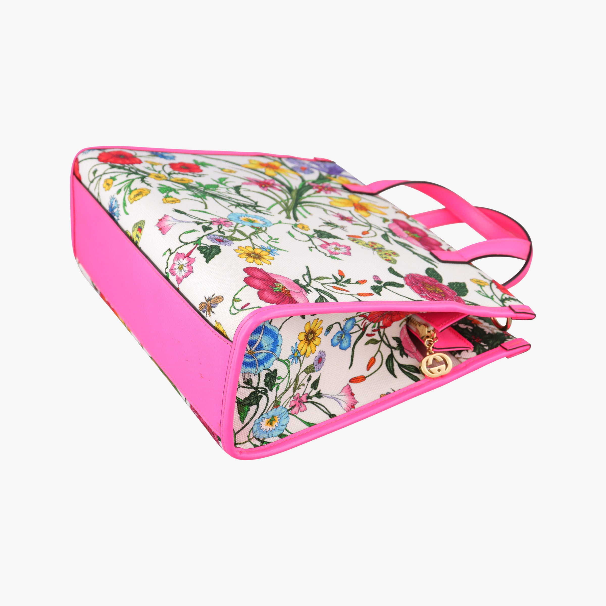 Secondhand Gucci Flora Multicolour Canvas×Leather 550141 shoulderbag | stylenewstar