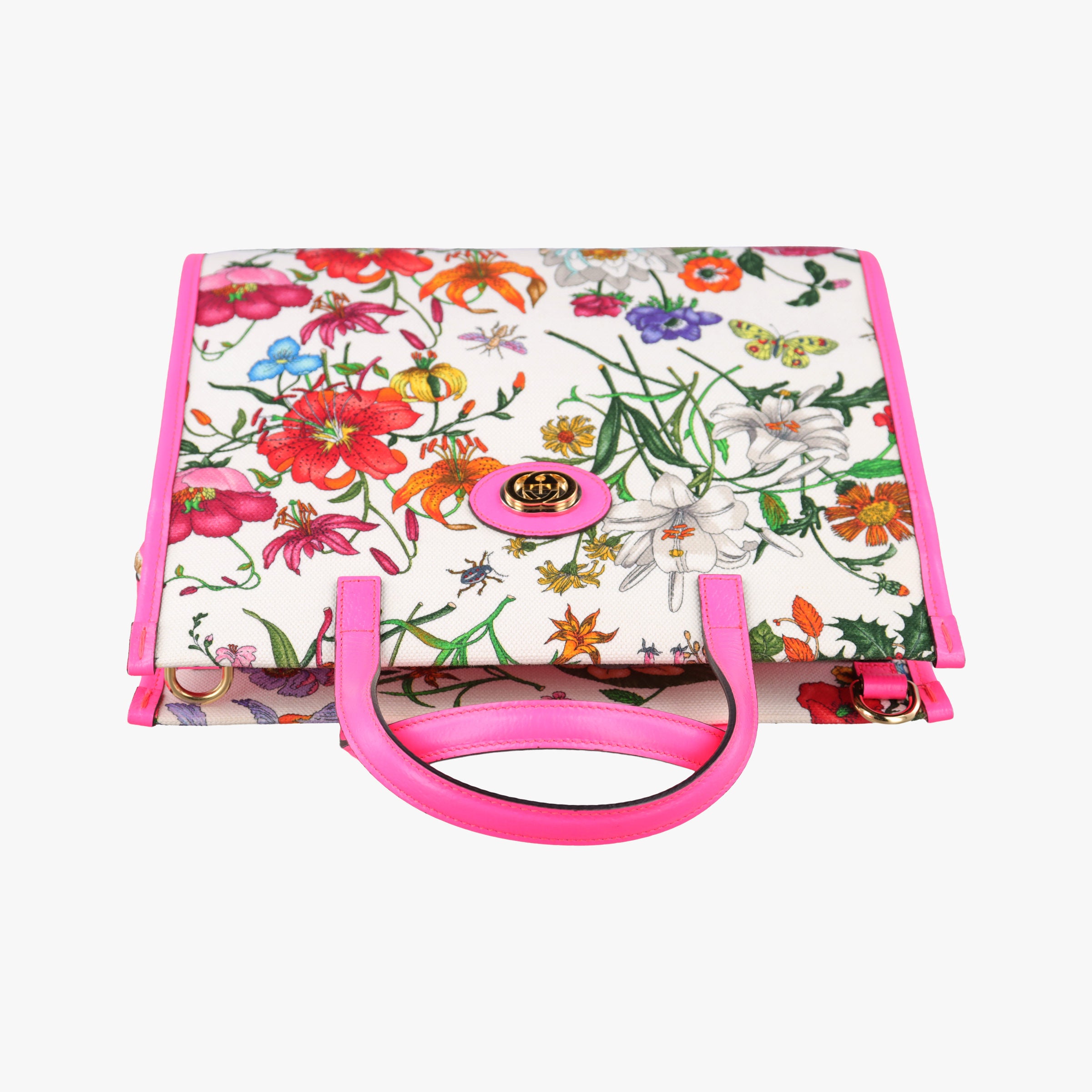 Secondhand Gucci Flora Multicolour Canvas×Leather 550141 shoulderbag | stylenewstar