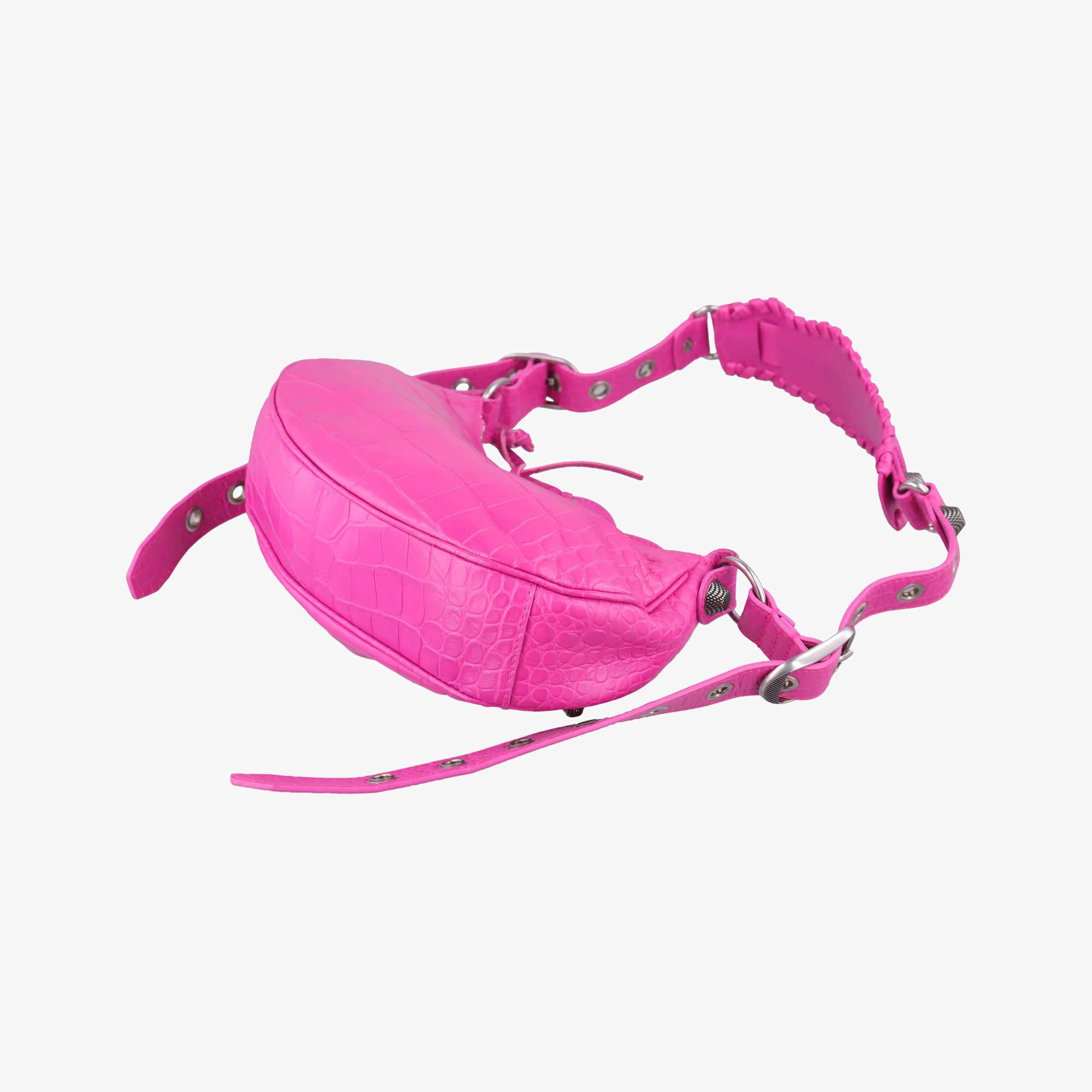 Pre-owned Balenciaga Le Cagole mini Rose Leather  shoulderbag | stylenewstar