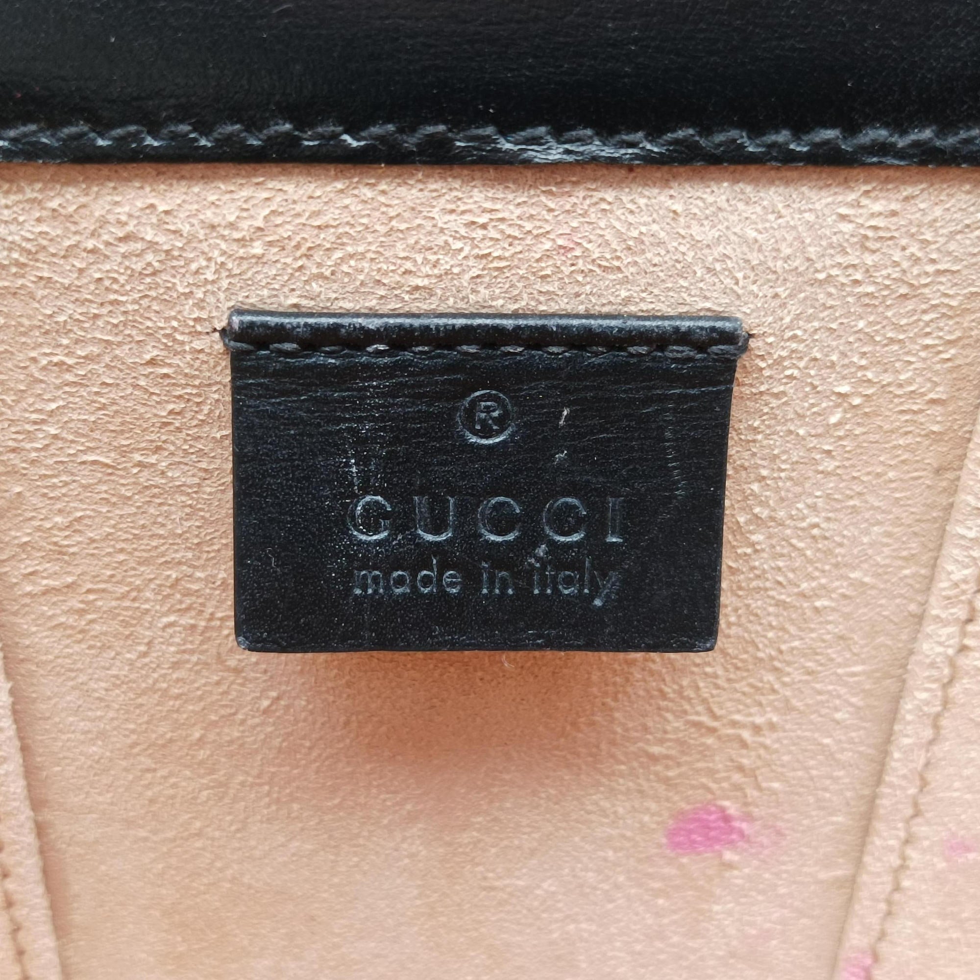 Pre-owned Gucci Horsebit 1955 Black Leather 625615 shoulderbag | stylenewstar