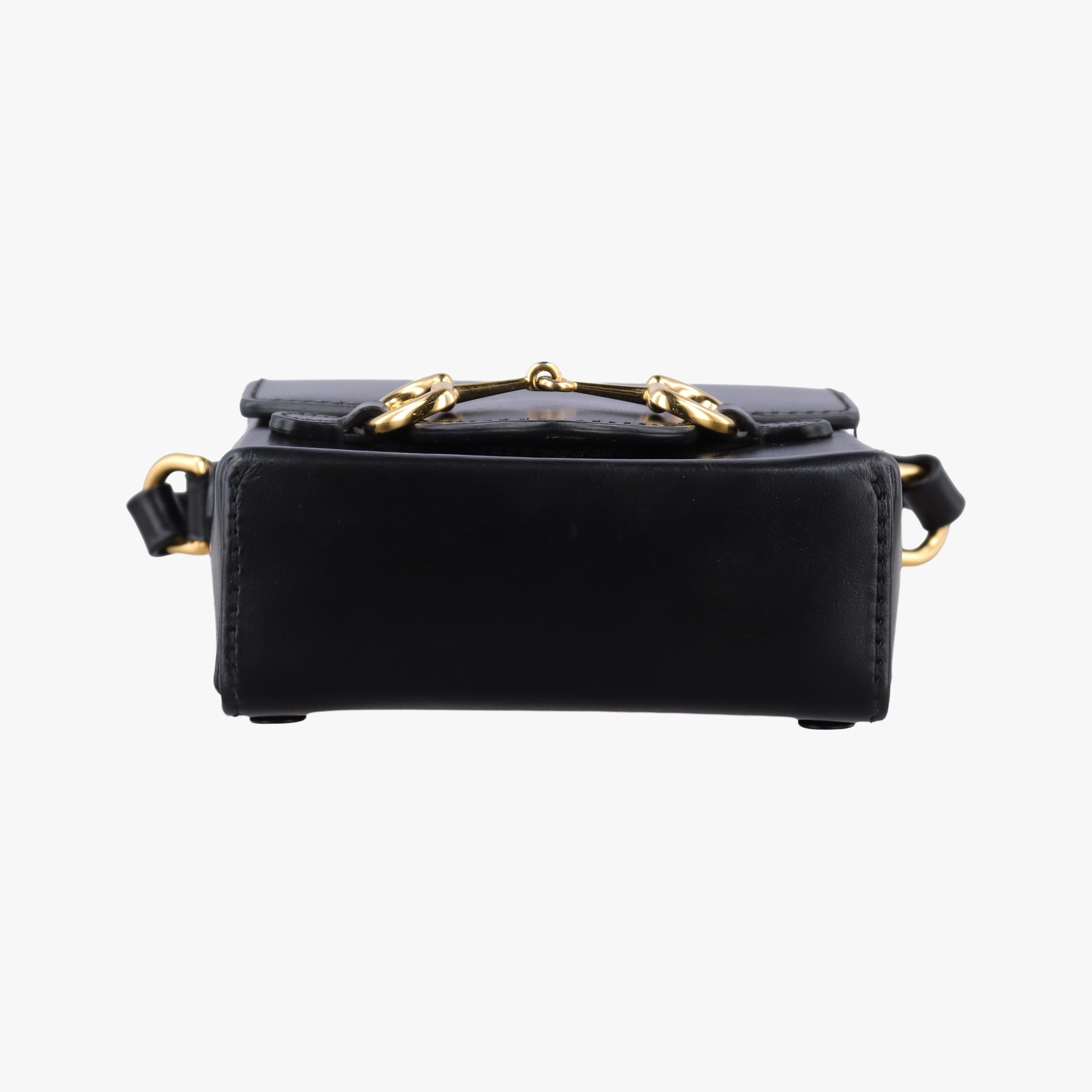Pre-owned Gucci Horsebit 1955 Black Leather 625615 shoulderbag | stylenewstar