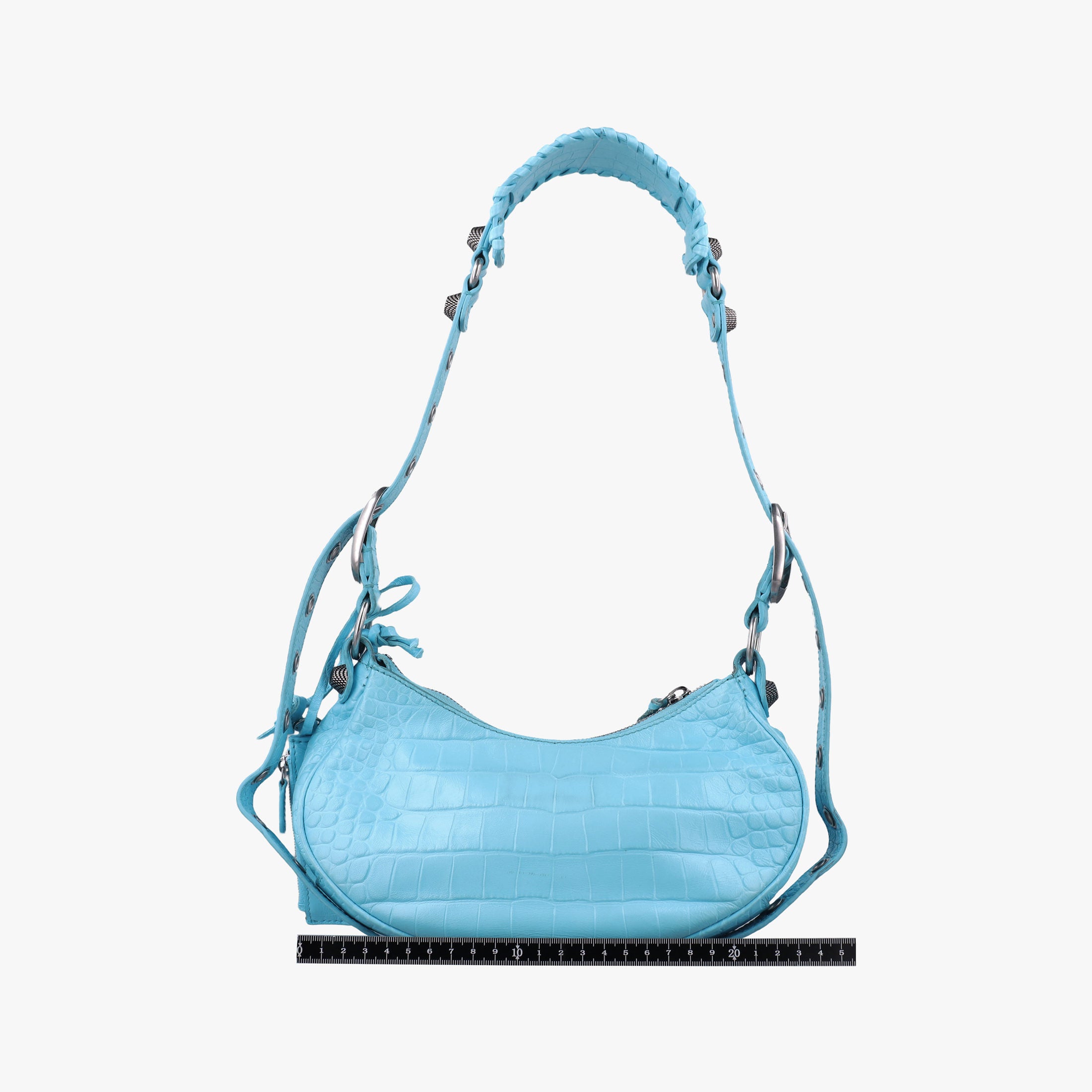 Secondhand Balenciaga Le Cagole mini Blue fabric  shoulderbag | stylenewstar