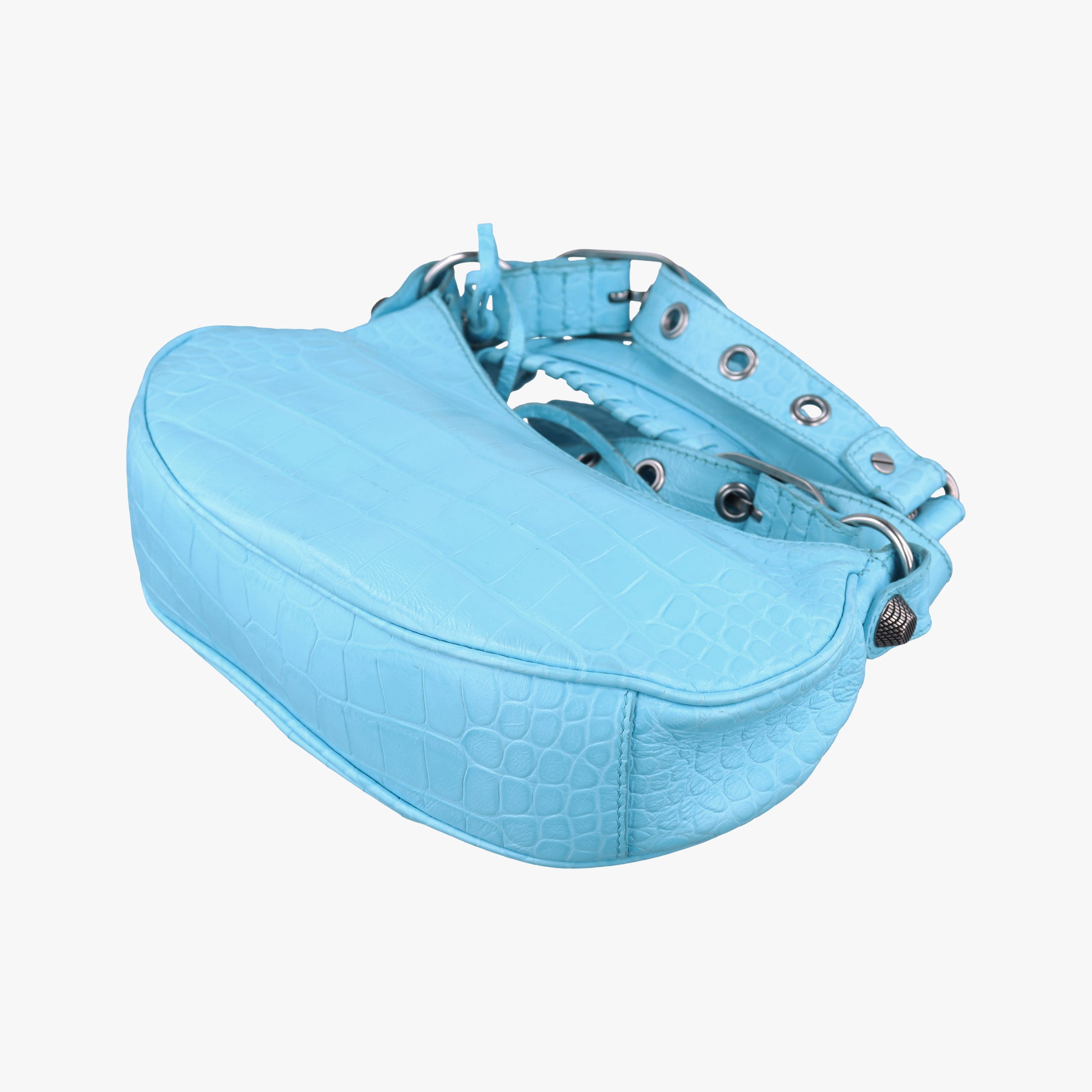 Secondhand Balenciaga Le Cagole mini Blue fabric  shoulderbag | stylenewstar