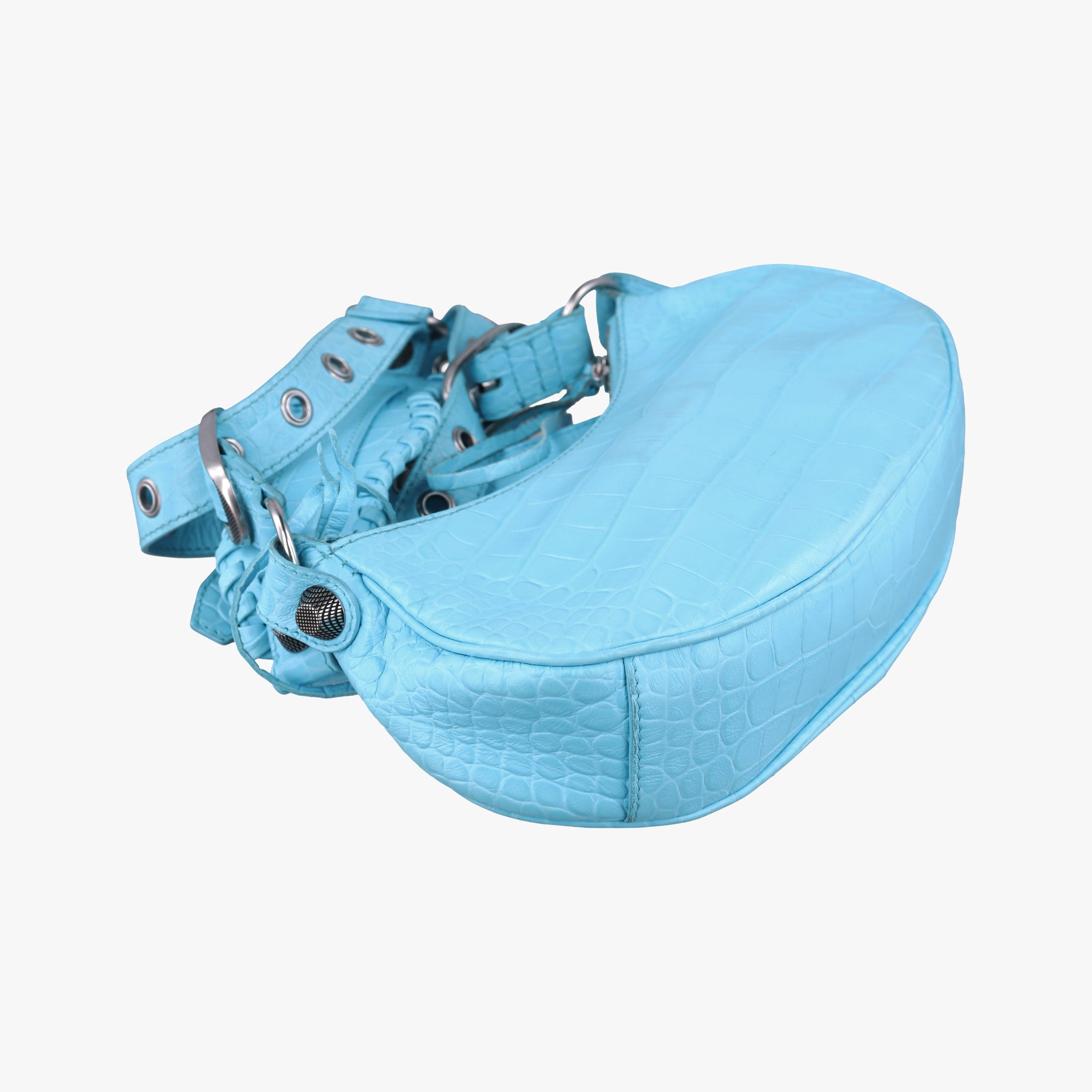Secondhand Balenciaga Le Cagole mini Blue fabric  shoulderbag | stylenewstar