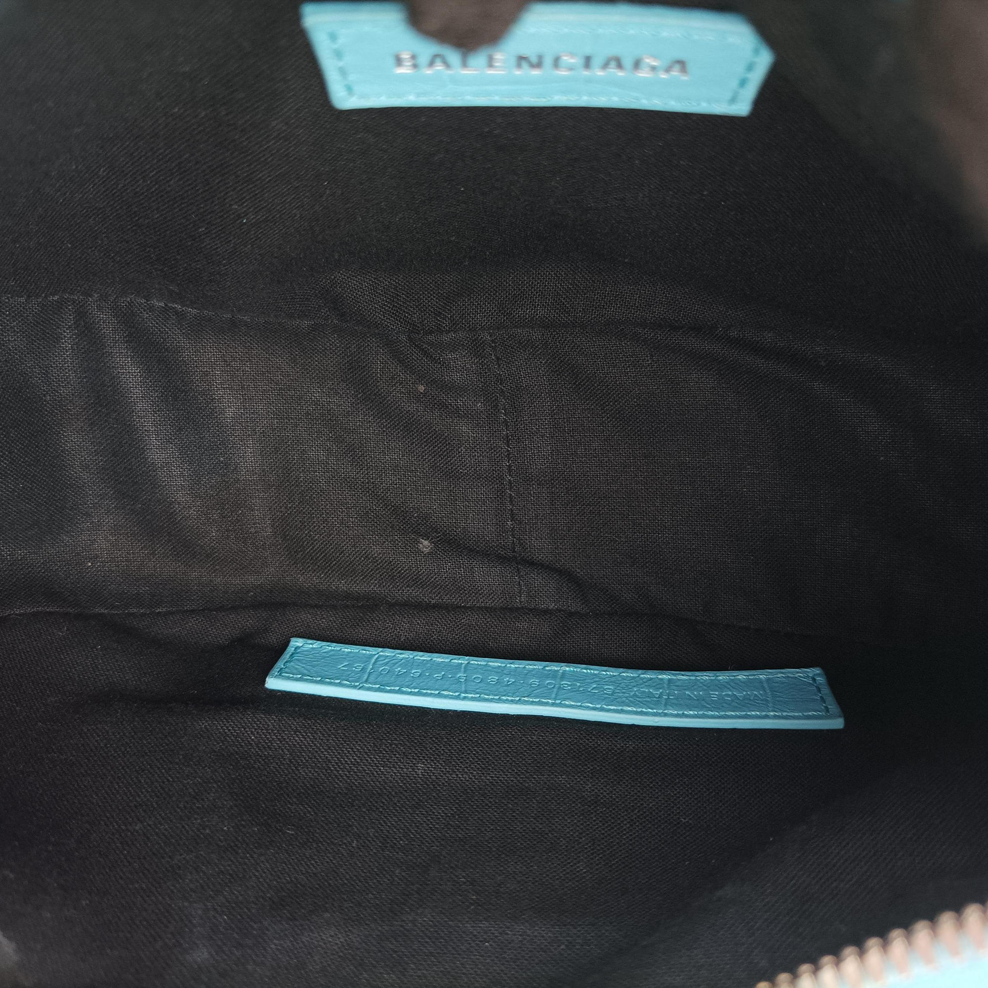 Secondhand Balenciaga Le Cagole mini Blue fabric  shoulderbag | stylenewstar