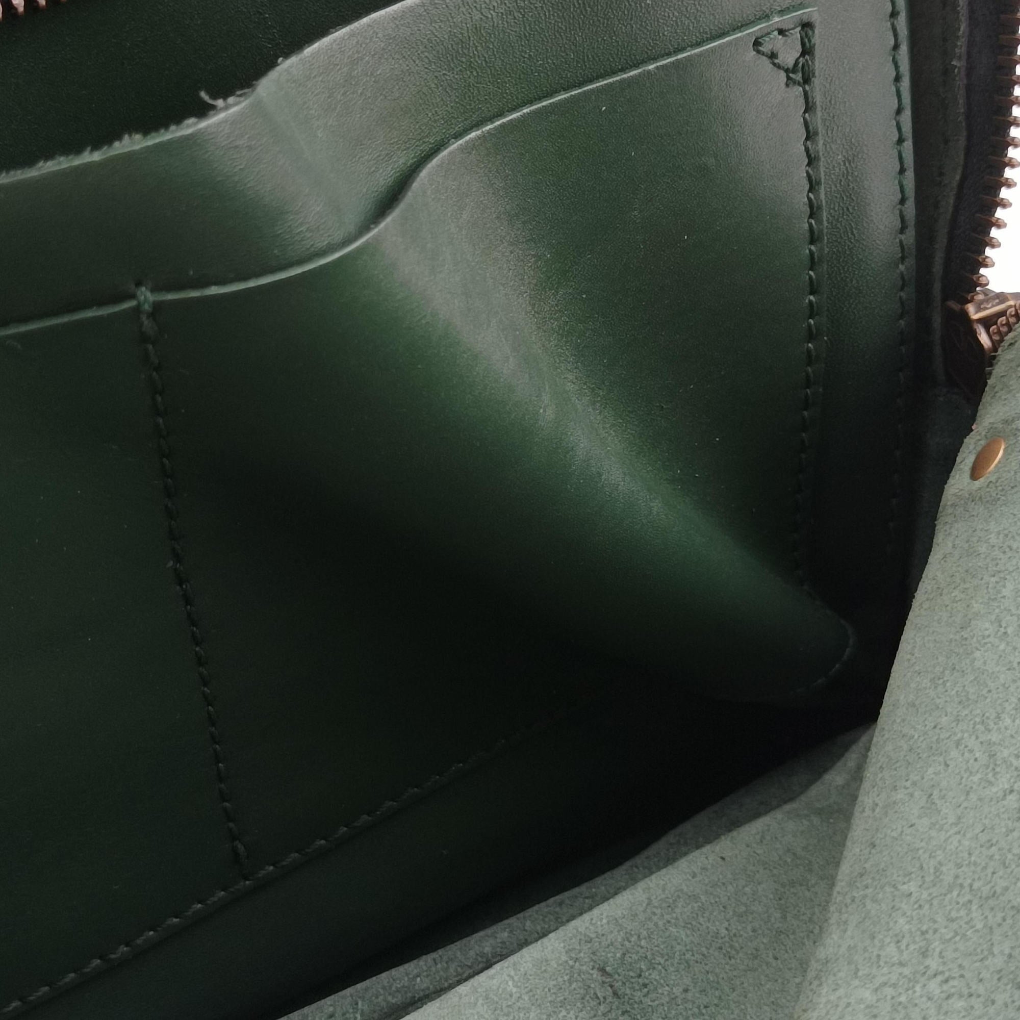 Pre-owned Valentino Rockstud Green Leather  backpack/rucksack | stylenewstar