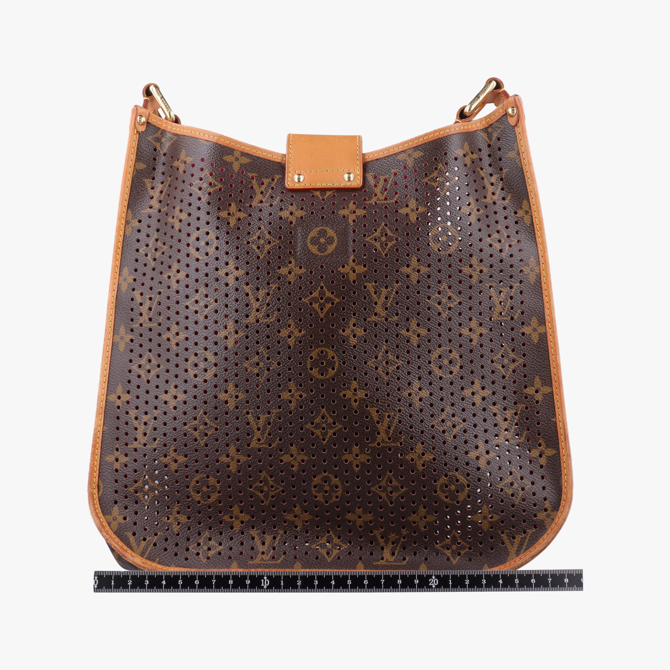 Secondhand Louis Vuitton Musette brown×FUCHSIA Monogram Perforated M95172 shoulderbag | stylenewstar