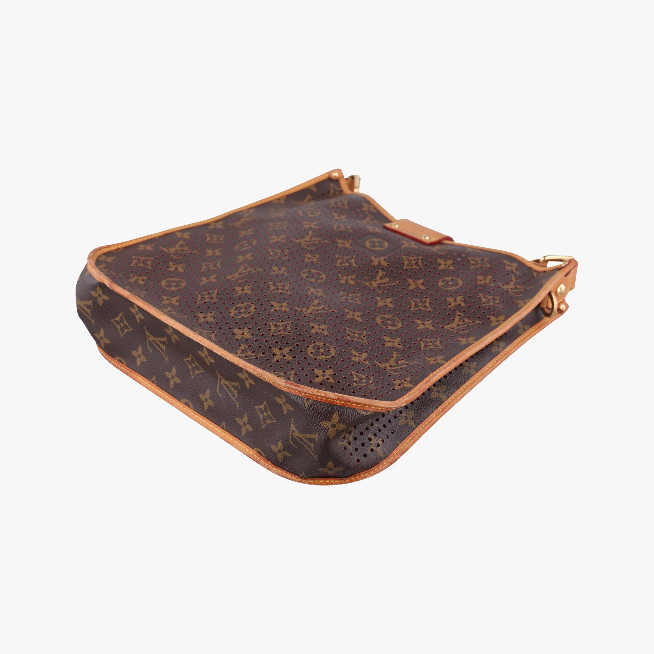 Secondhand Louis Vuitton Musette brown×FUCHSIA Monogram Perforated M95172 shoulderbag | stylenewstar