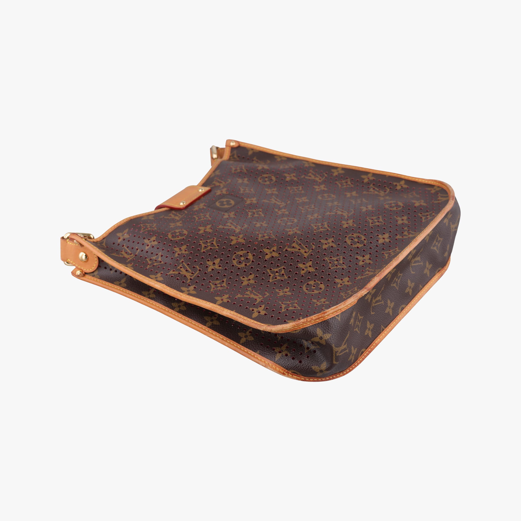 Secondhand Louis Vuitton Musette brown×FUCHSIA Monogram Perforated M95172 shoulderbag | stylenewstar