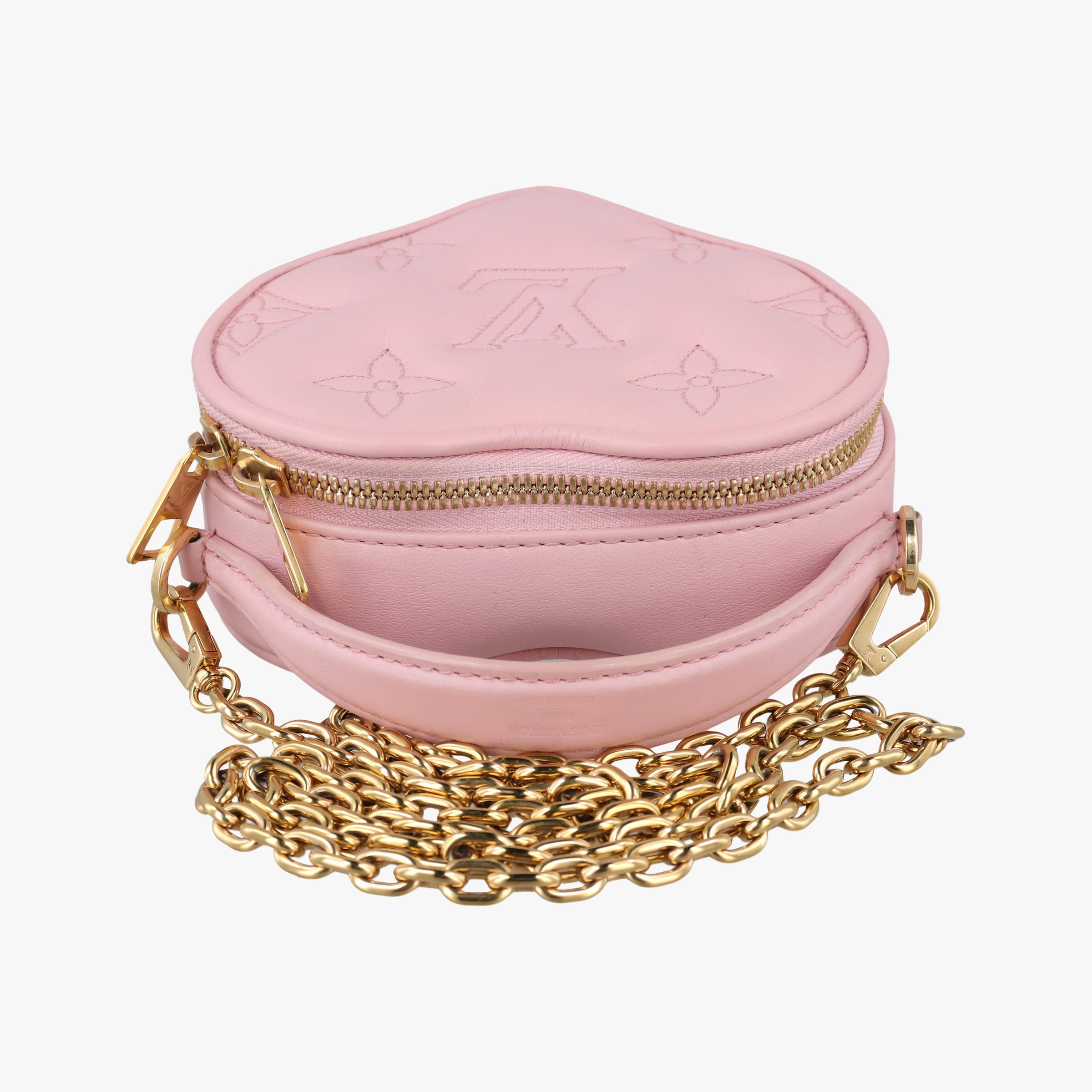 Secondhand Louis Vuitton Pop My Heart Pouch pink Leather M82526 shoulderbag | stylenewstar