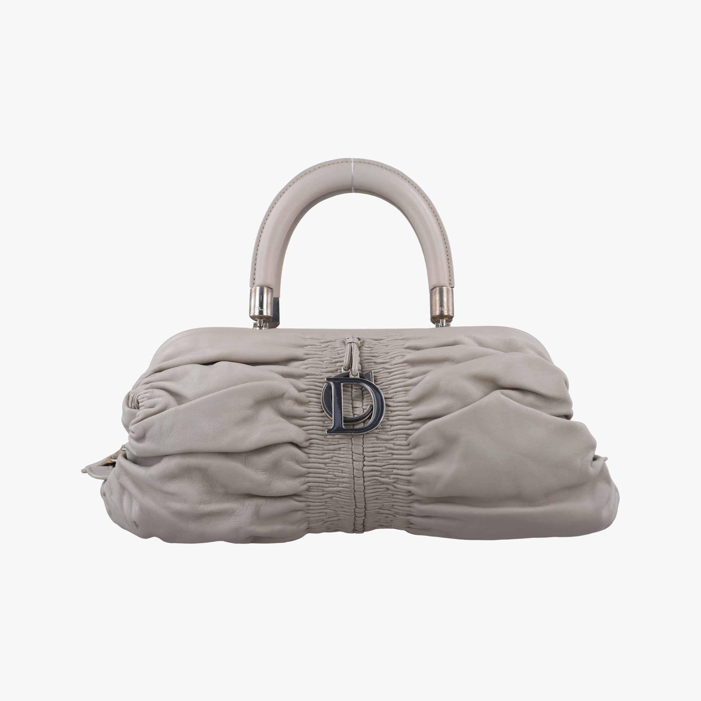 Secondhand Christian Dior Karenina Grey lambskin  handbag | stylenewstar
