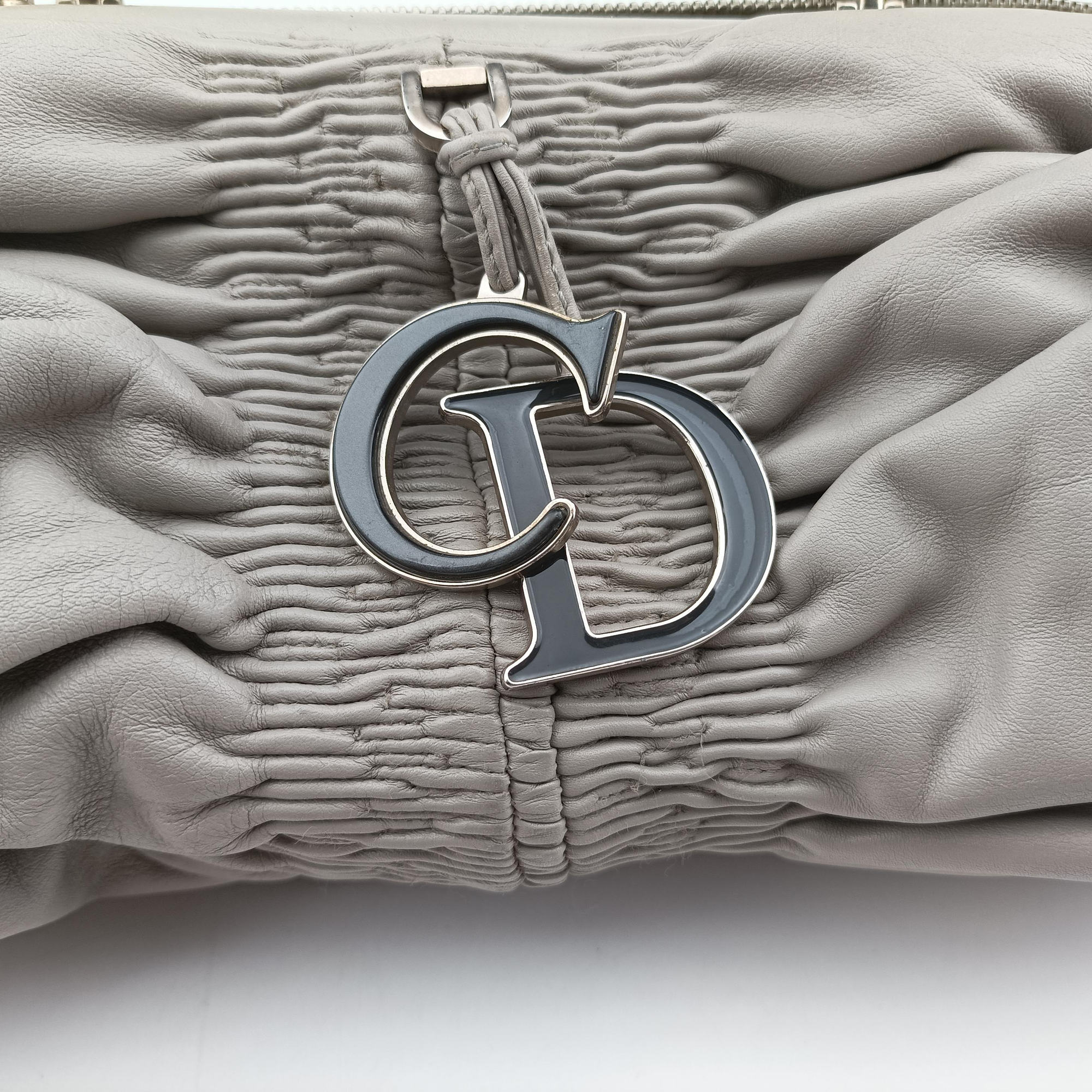 Secondhand Christian Dior Karenina Grey lambskin  handbag | stylenewstar
